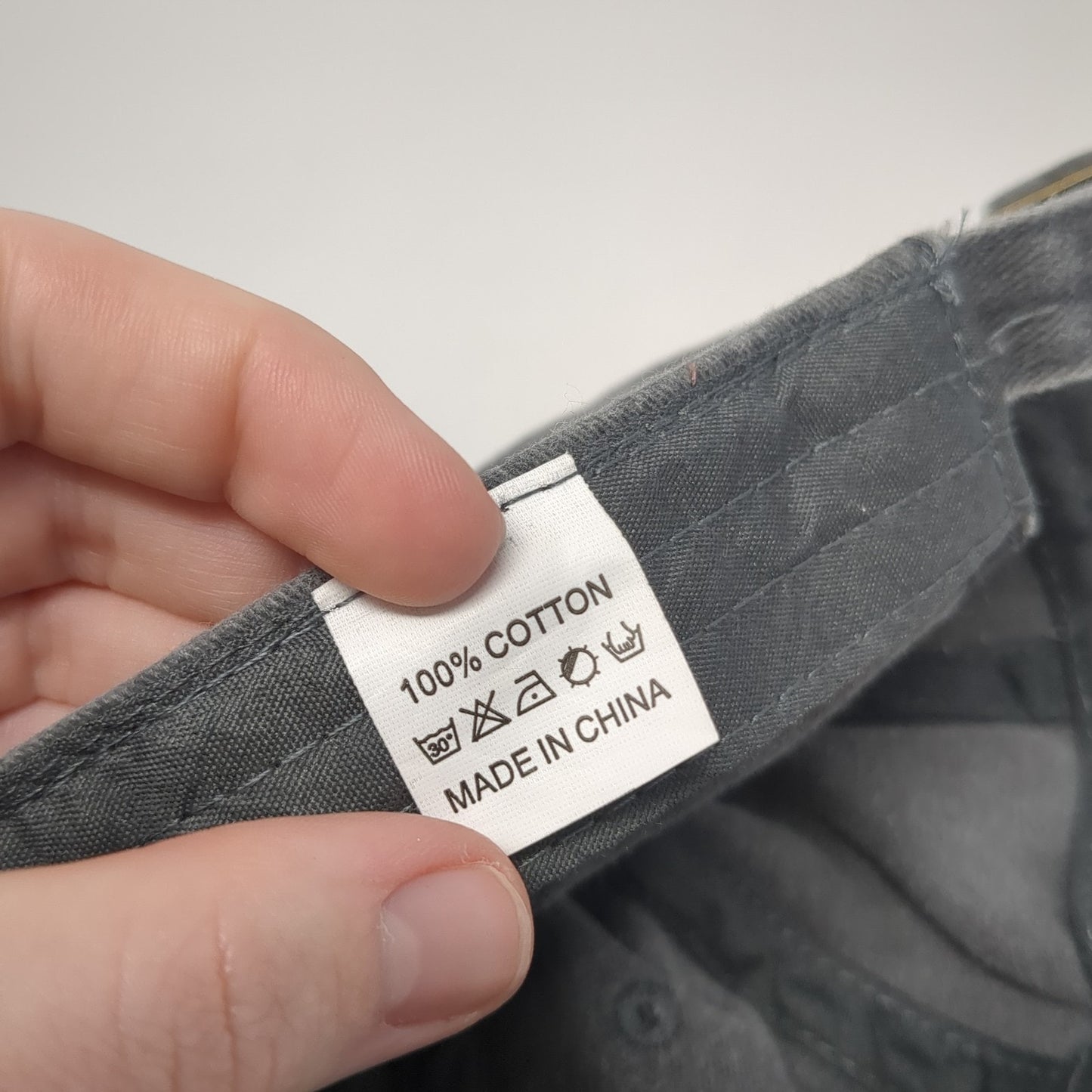 Faith Over Fear Slideback Baseball Cap Gray One Size Adjustable Patriotic