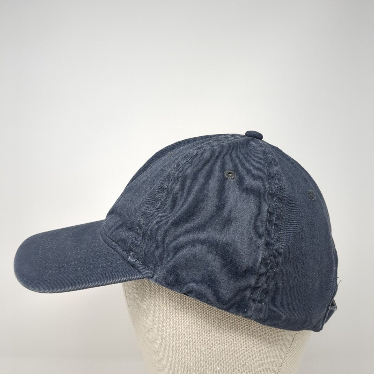 George Slideback Hat Blue One Size Adjustable Blank Solid Vent Holes