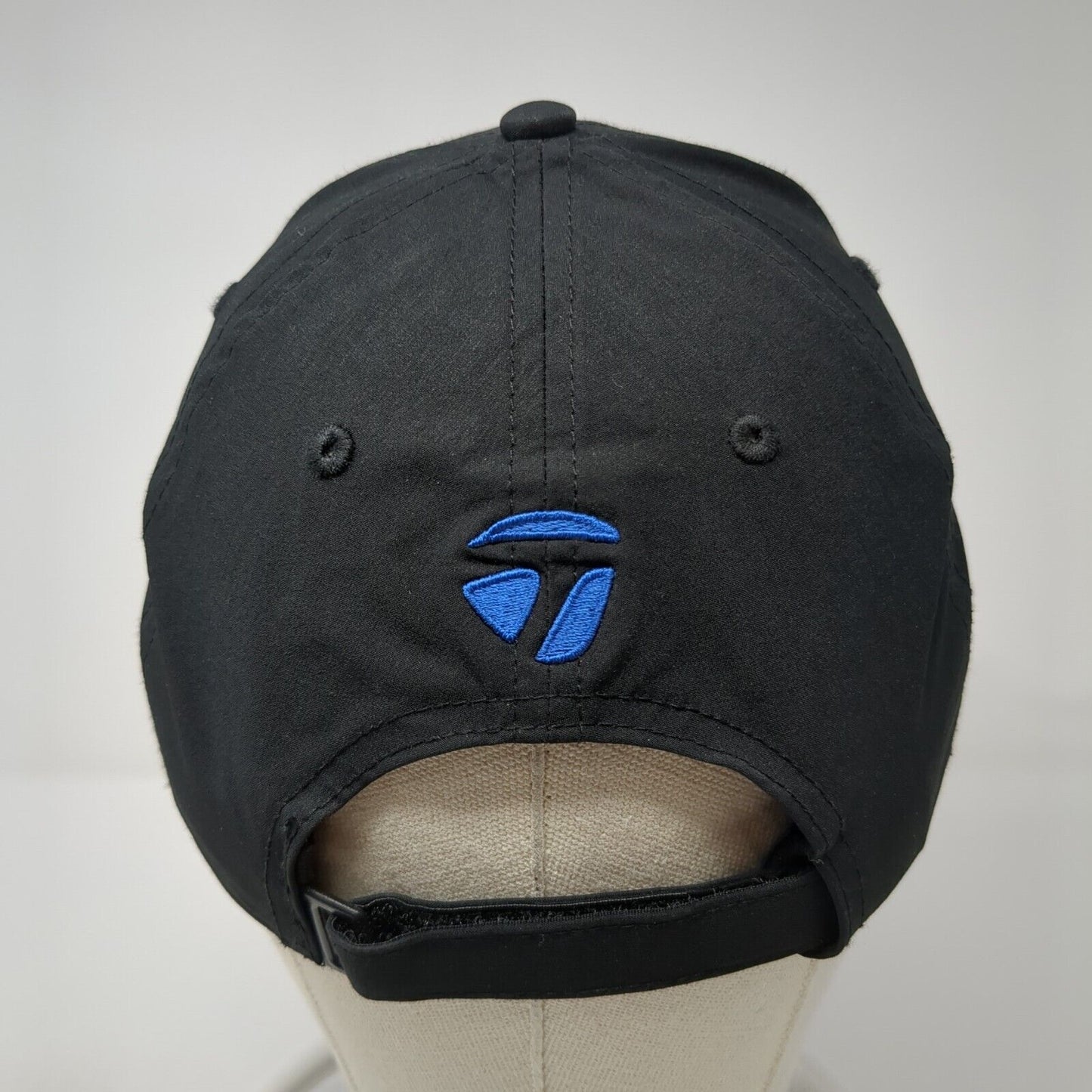 TaylorMade Strapback Golf Hat Black One Size Adjustable Embroidered Polyester