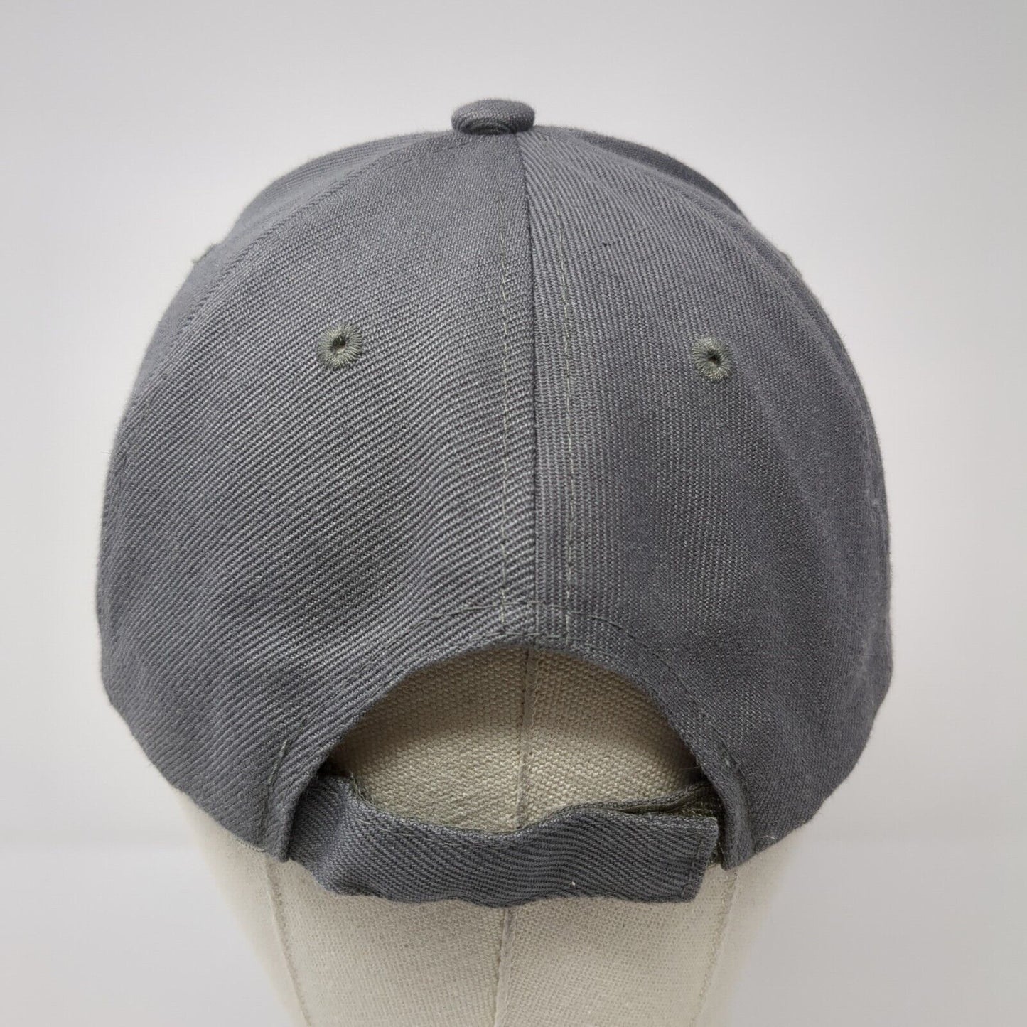 Alcatraz Strapback Hat Gray One Size Adjustable Embroidered 6 Panel Lanza