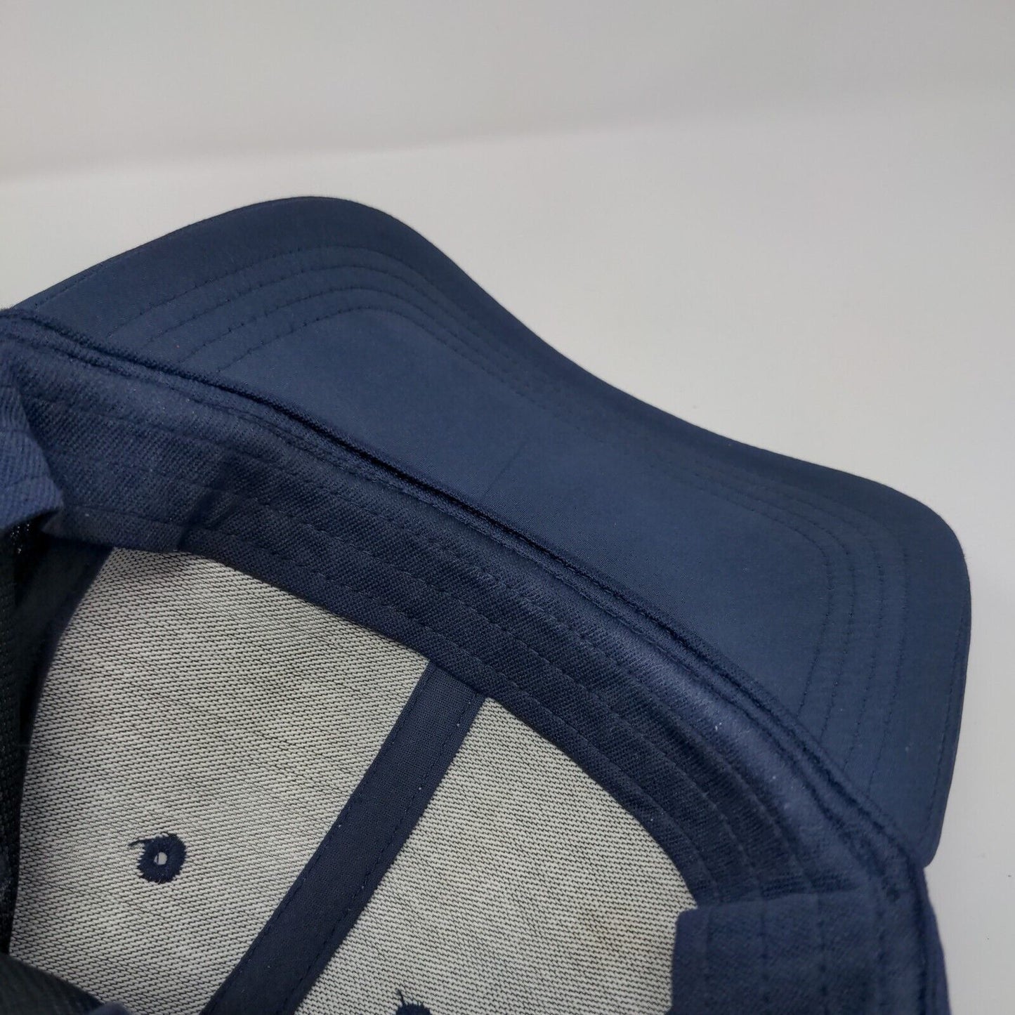 PUMA Snapback Hat Blue OSFA Solid Adjustable Vent Holes 6 Panel