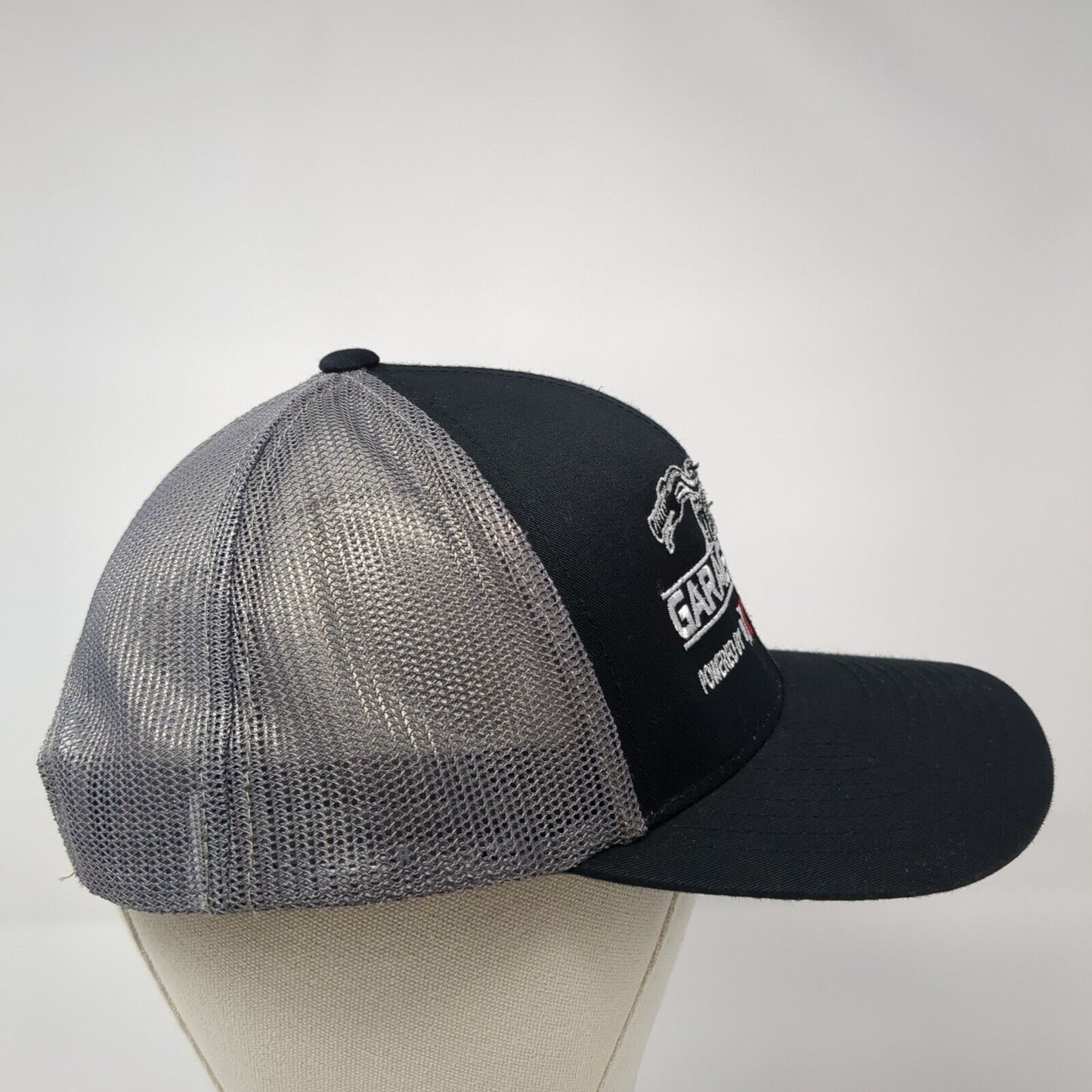 Garage Build Dennis Kirk Snapback Trucker Hat Black One Size Mesh Back