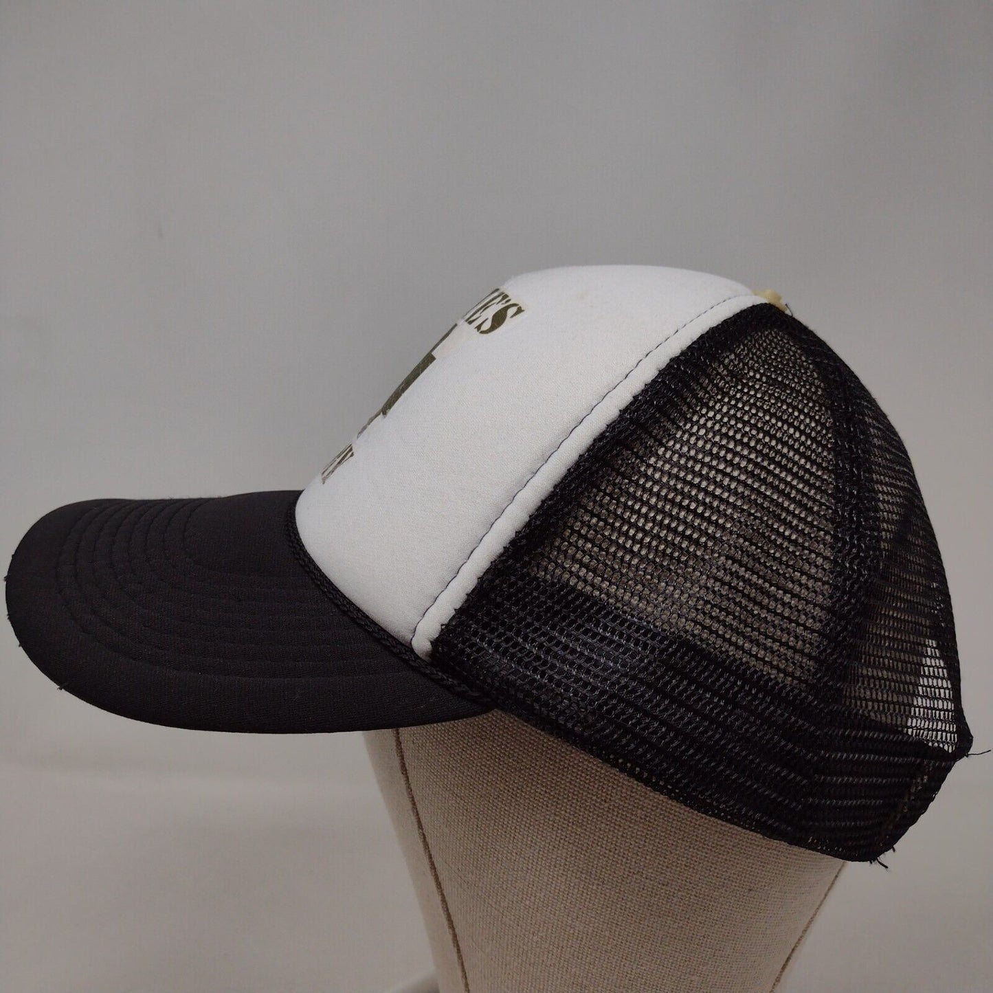 Annie's Army Snapback Rope Trucker Hat Black OSFM Mesh Back Otto