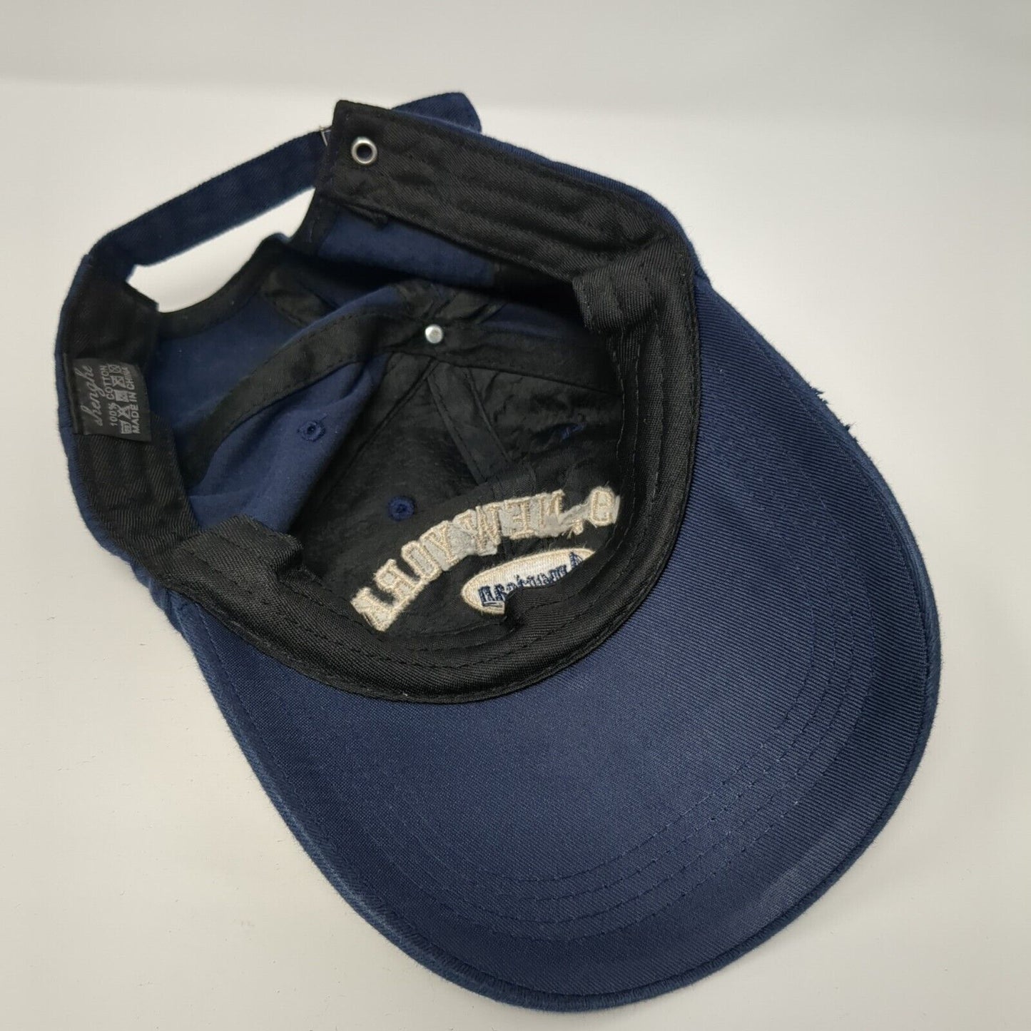 American 1989 New York Slideback Hat Blue One Size Embroidered Shenghe