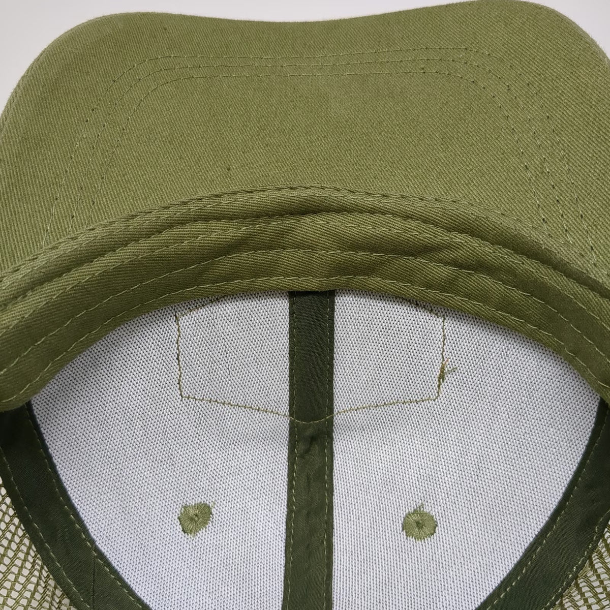 Green One Size Trucker Hat Snapback Mesh Adventure Mountain Graphic Patch Camp
