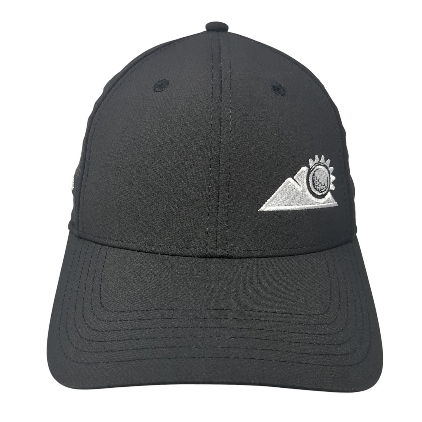 Shadow Ridge Strapback Baseball Cap Black One Size Adjustable Embroidered Ahead