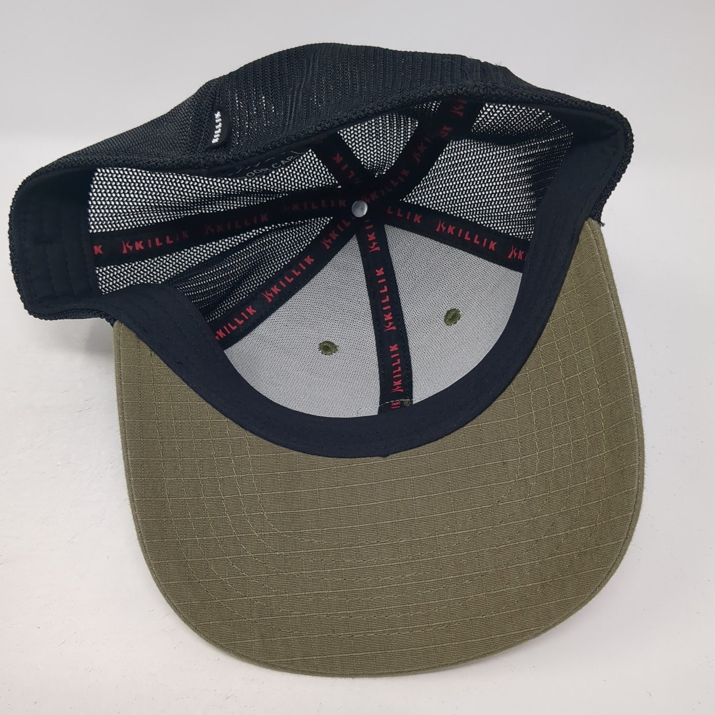 Killik Fitted Trucker Hat Green XL Mesh Back Colorblock Outdoor Cap