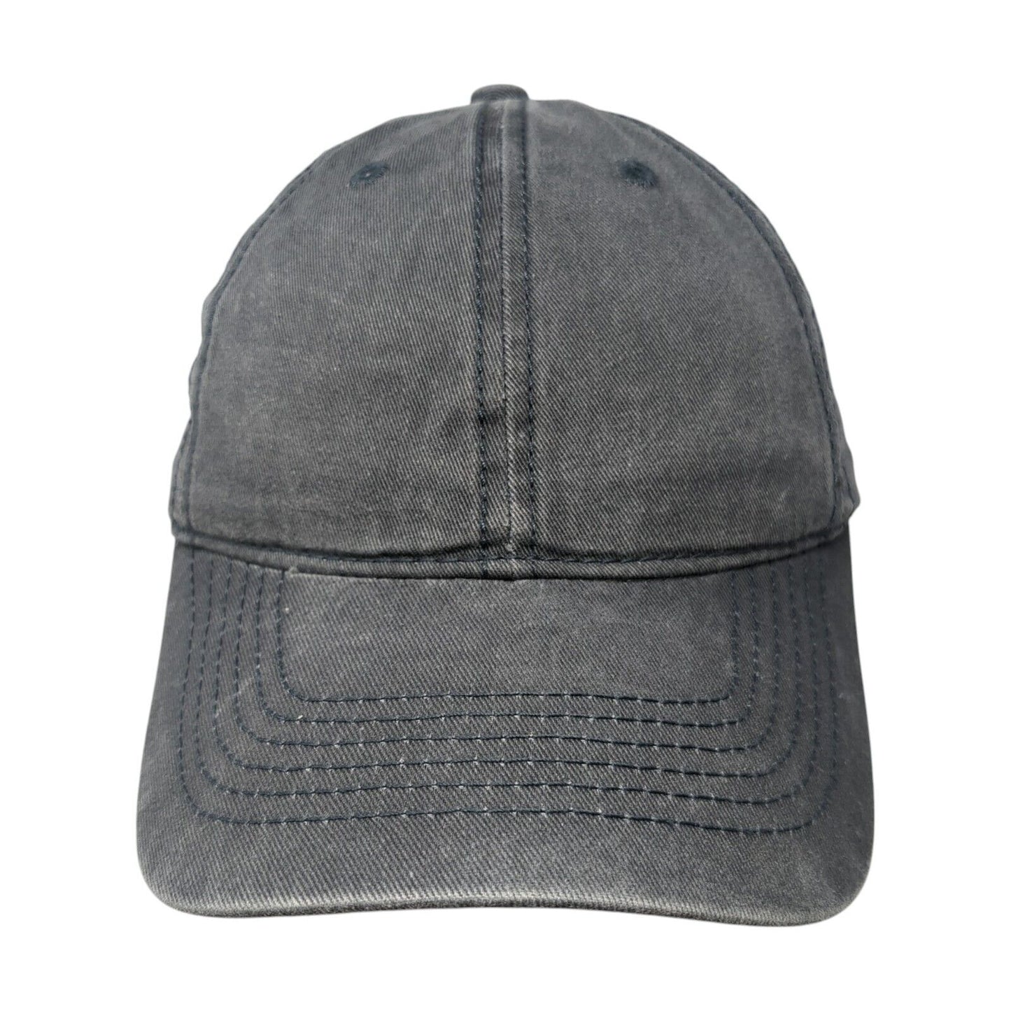 David And Young Slideback Hat Gray One Size Solid Blank Outdoor 6 Panel