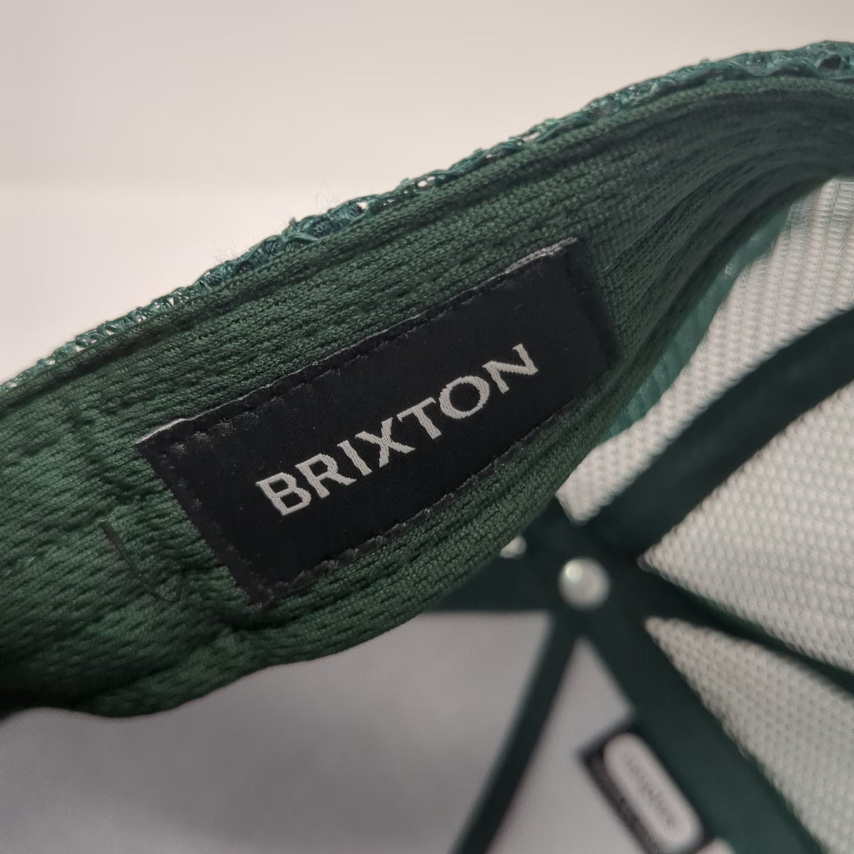 Brixton Trucker Hat Green White One Size Mesh Snapback Quality Supply Co