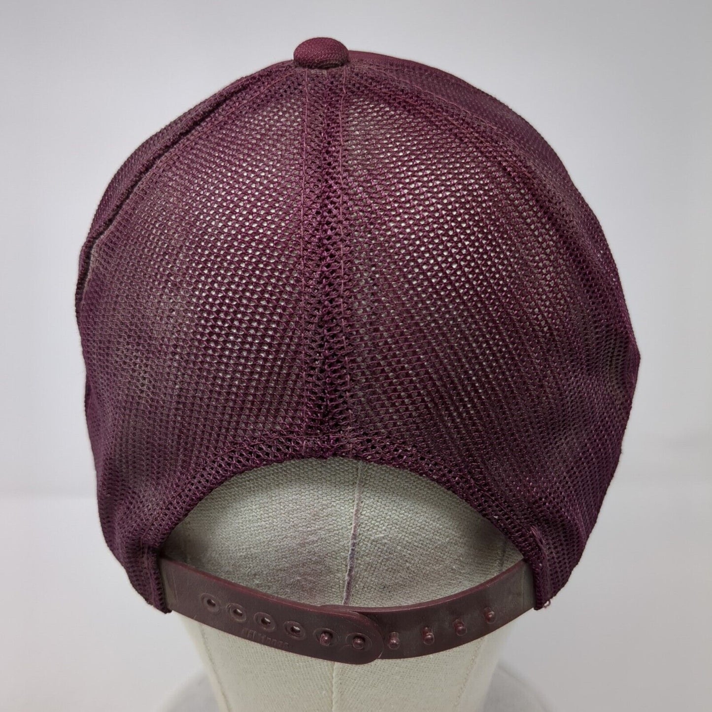 Anchorage Alaska Snapback Trucker Hat Red One Size Adjustable Mesh Back Hanes