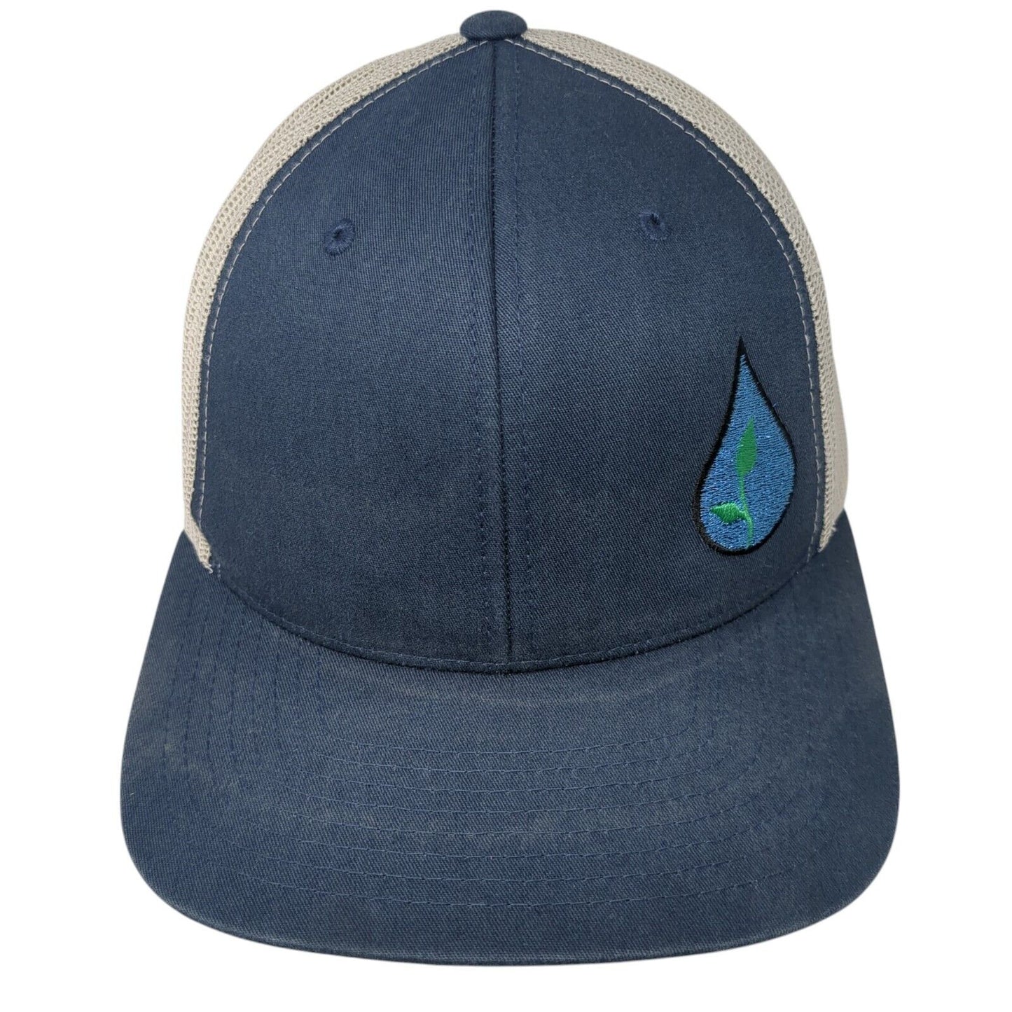 Aquairr.com Snapback Trucker Hat Blue OS Adjustable Mesh Back Classics Yupoong