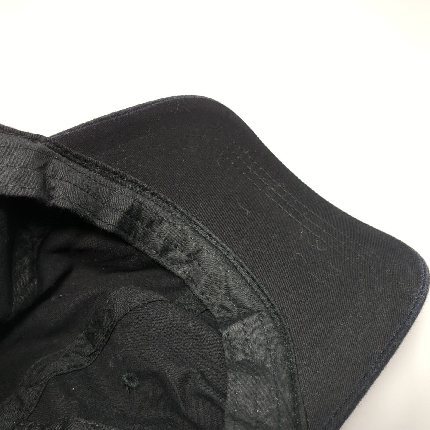 Unbranded Slideback Hat Black One Size Adjustable Solid Blank 6 Panel