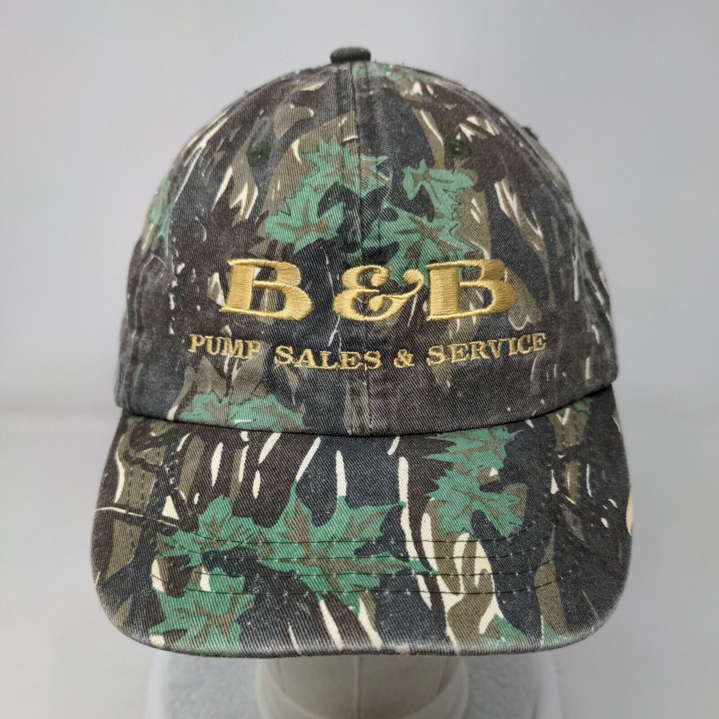 B&B Pump Sales & Service Strapback Hat Camo OSFA Smokey Branch Hit Wear