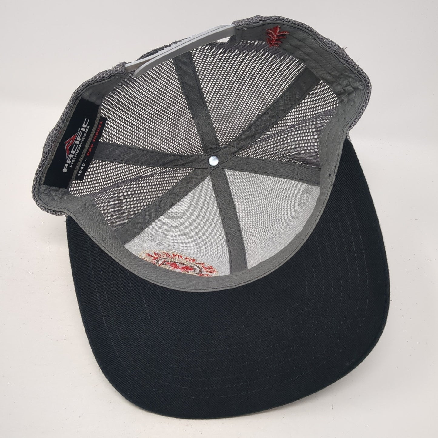 Gearhead Garage Snapback Trucker Hat Black One Size Pacific Headwear