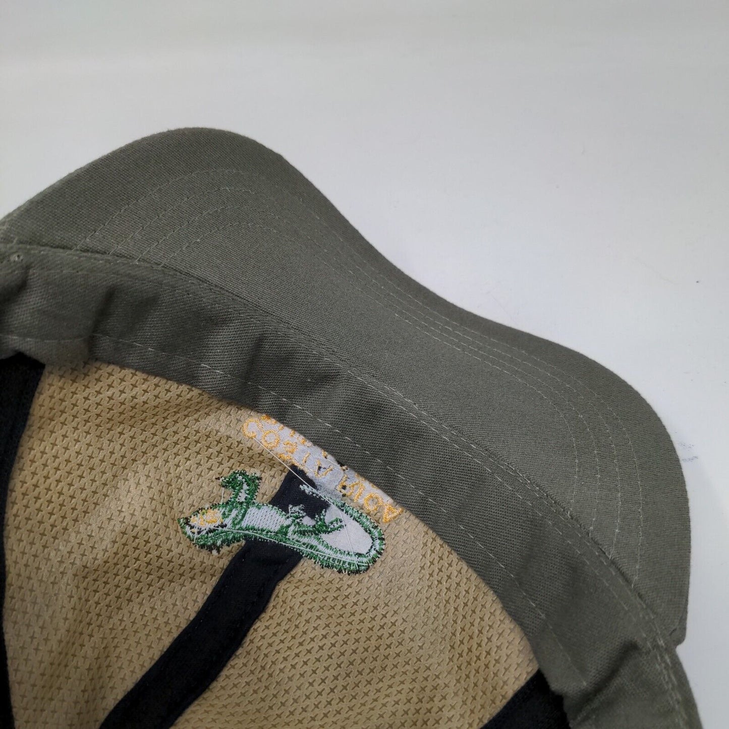 Costa Rica Pura Vida Iguana Strapback Hat Brown One Size Embroidered