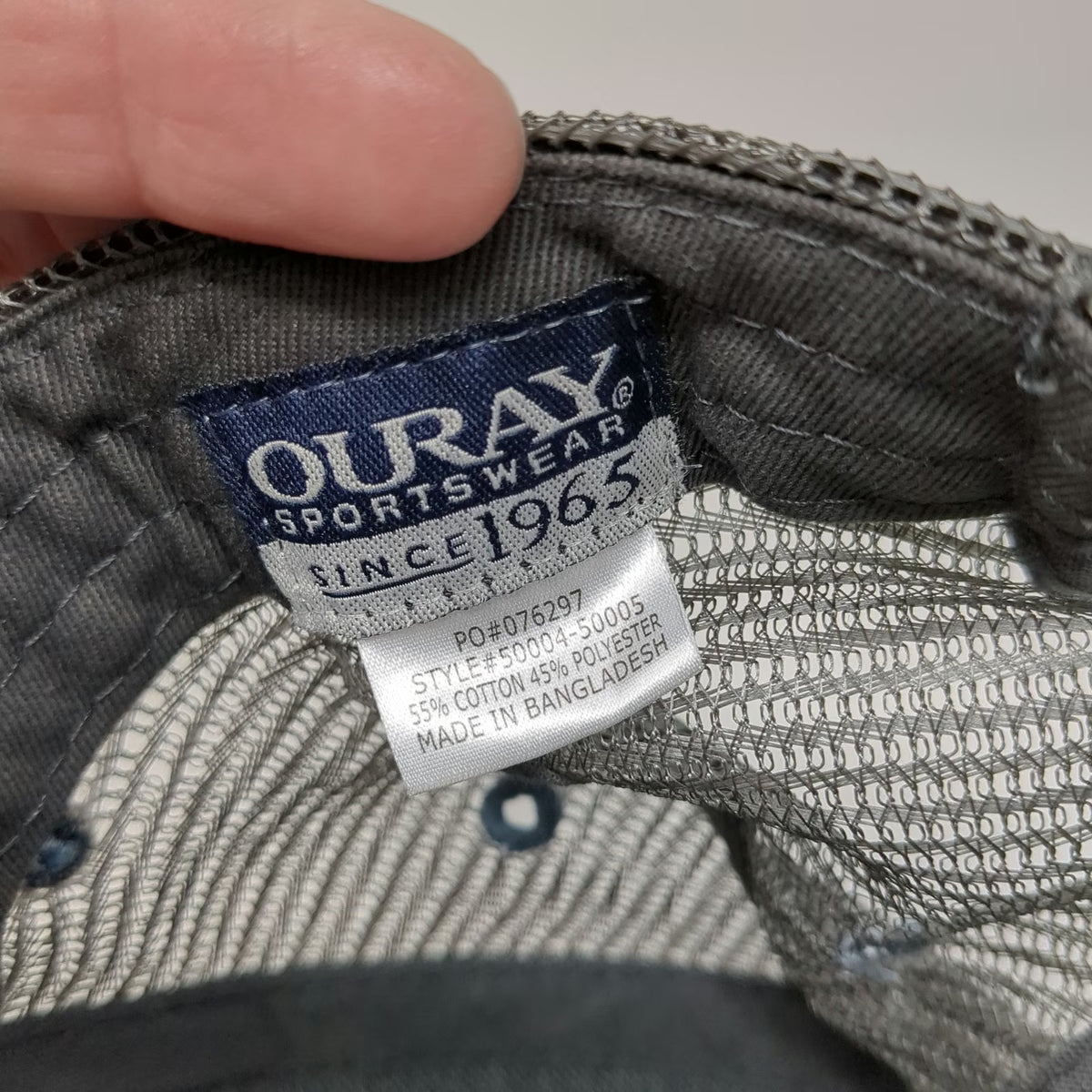 Ouray Sportswear Cycle Alaska Trucker Hat Blue One Size Snapback Mesh Juneau