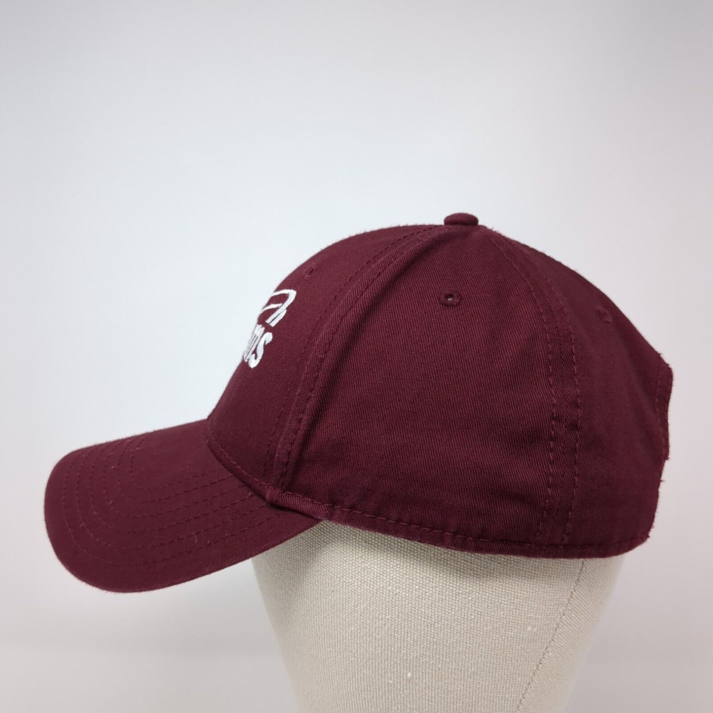 Williams Slideback Hat Red One Size Adjustable Embroidered 6 Panel Otto Cotton