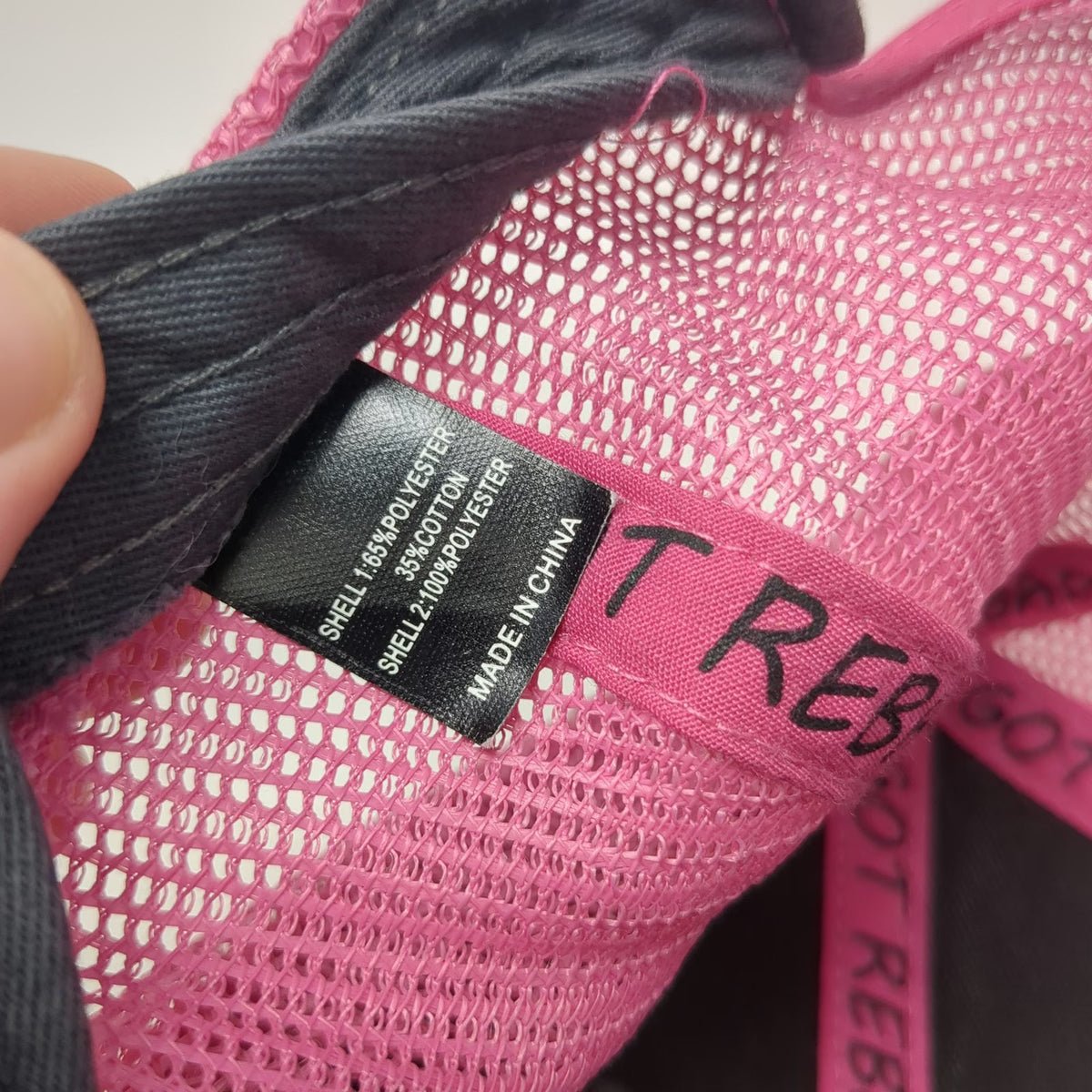 Richardson Trucker Hat Gray Pink One Size Mesh Snapback Concrete Construction