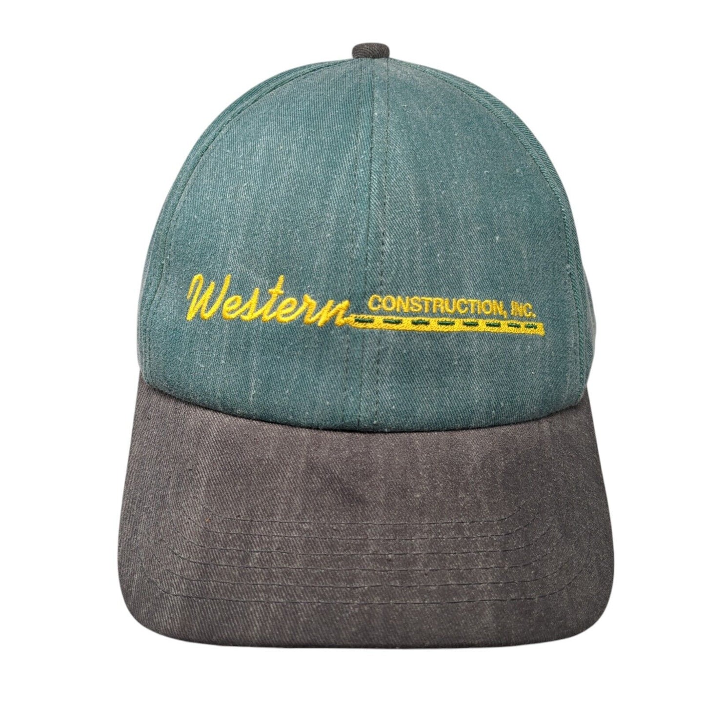 Western Construction Inc Snapback Hat Green One Size Adjustable Embroidered