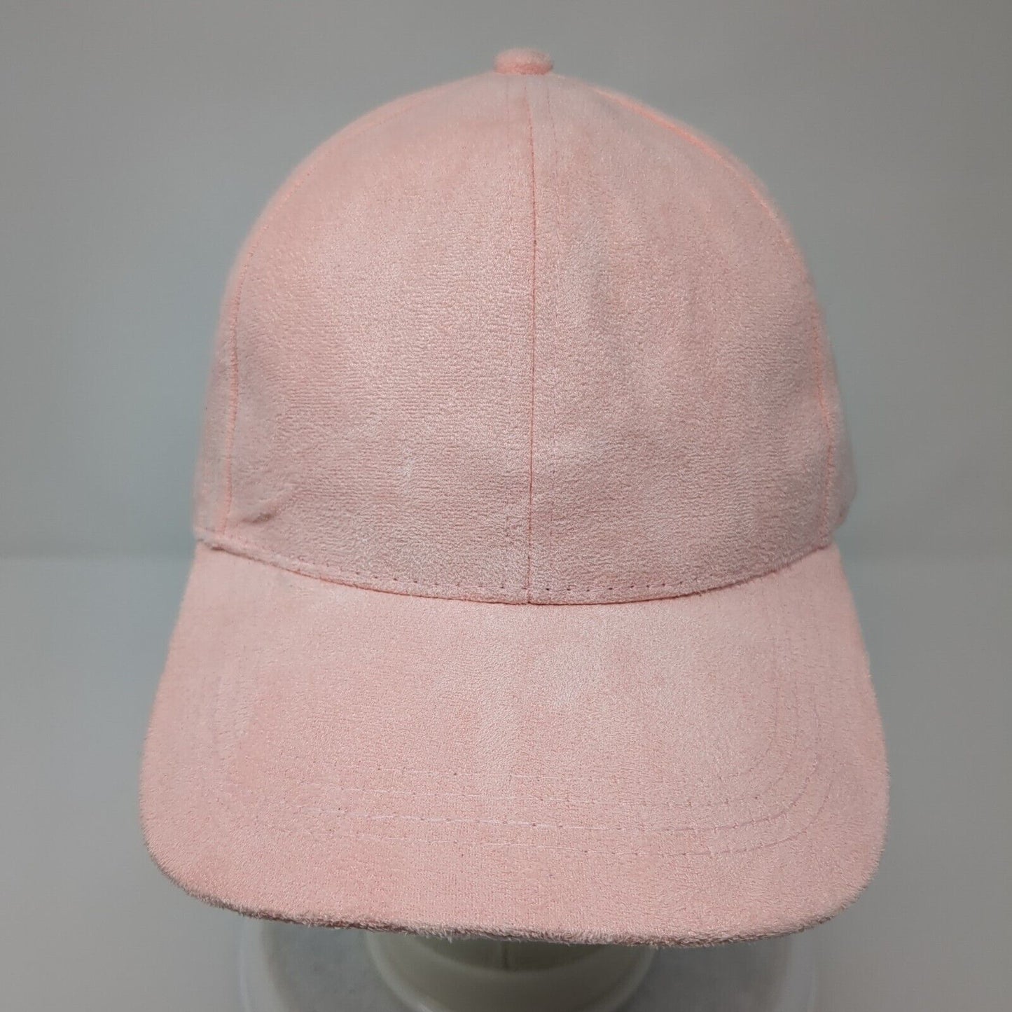 Unbranded Slideback Hat Pink One Size Adjustable Vented Holes 6 Panel Blank