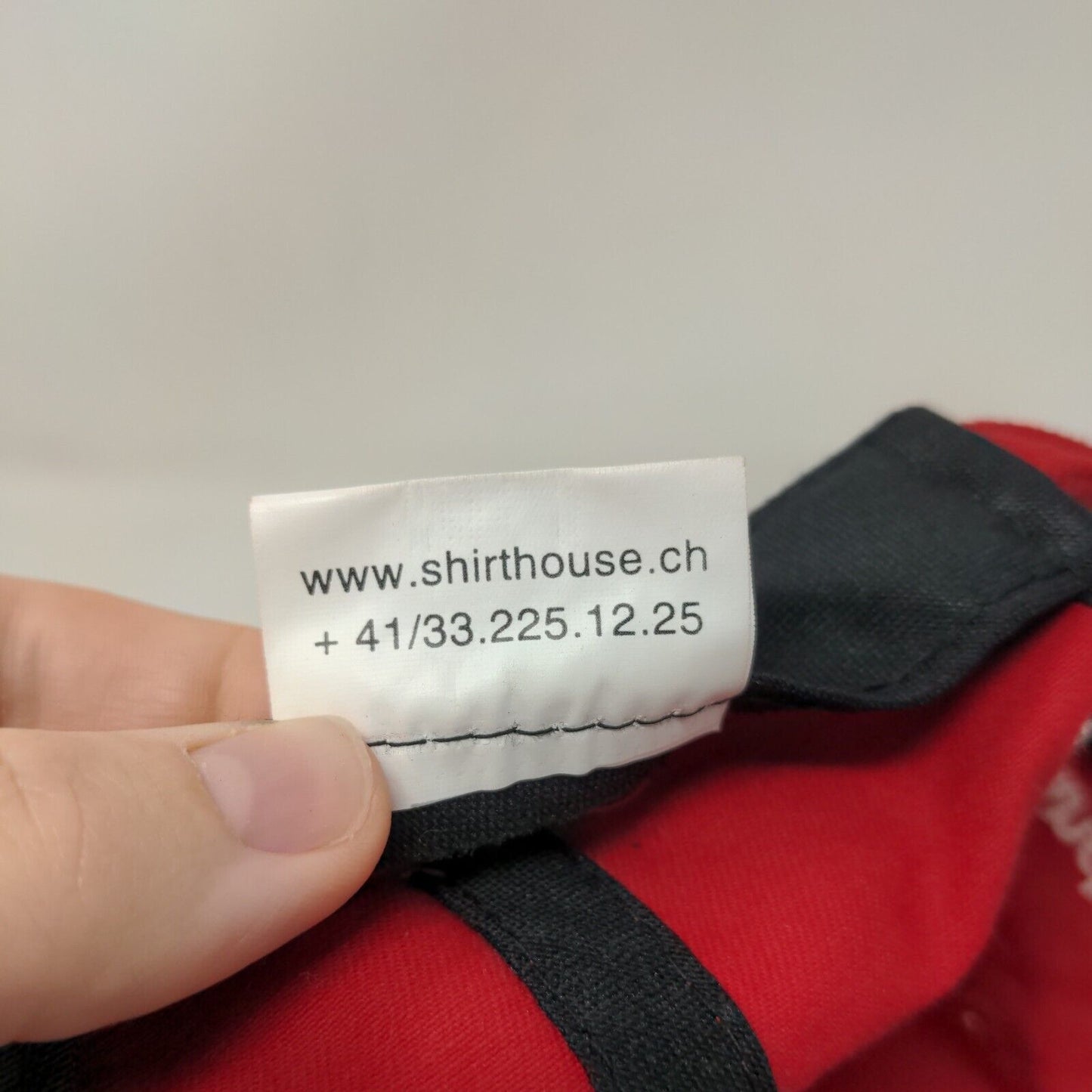 White Cross Switzerland Slideback Hat Red One Size Embroidered Adjustable