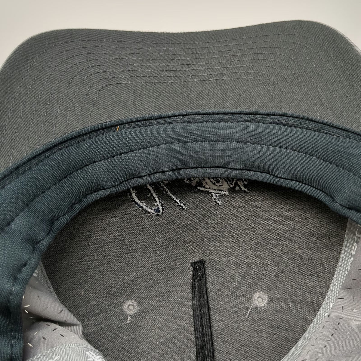 Vortex Trucker Hat Gray One Size Perforated Laser Cut Rope Detail Snapback
