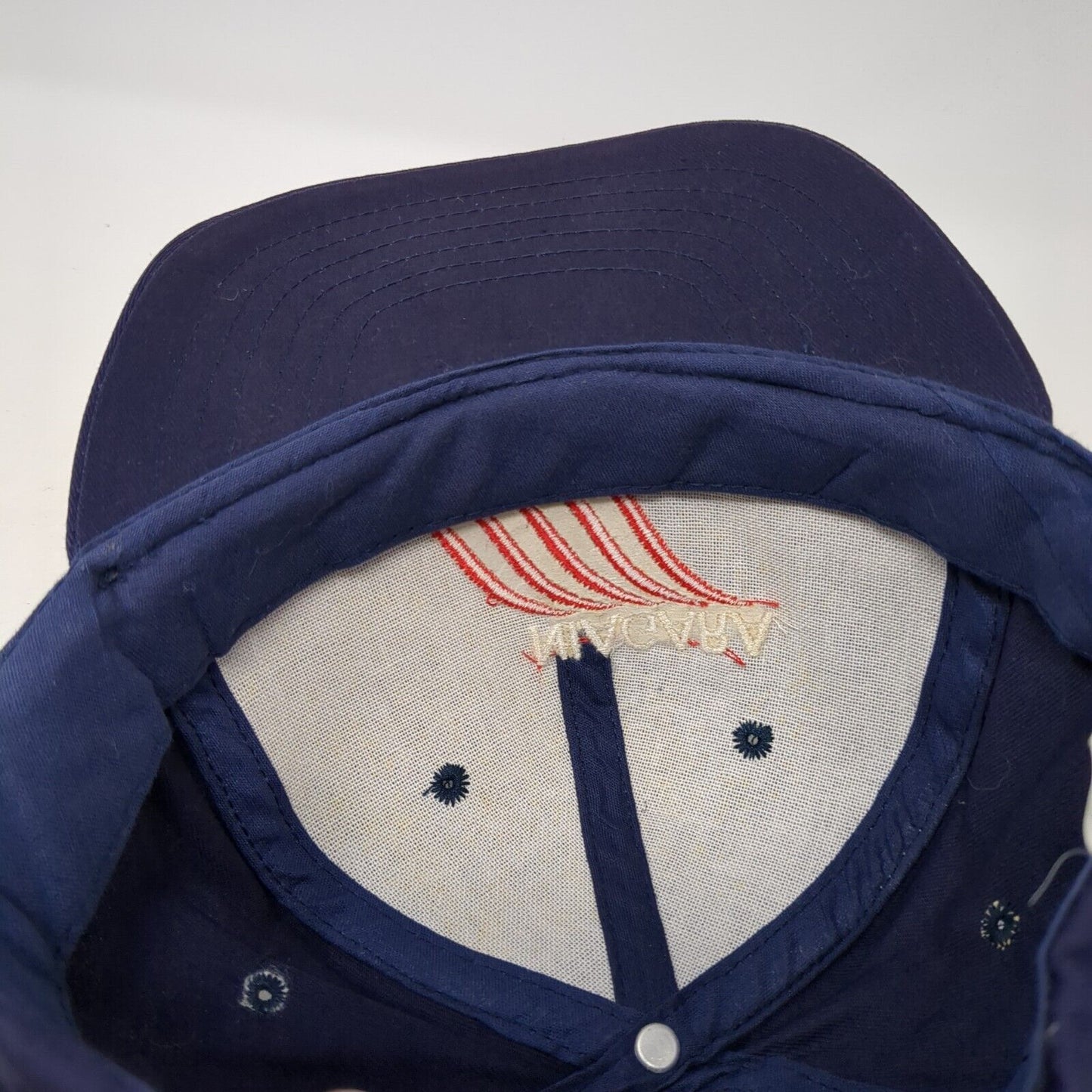 Niagara Falls Slideback Hat Blue One Size Solid Adjustable Embroidered