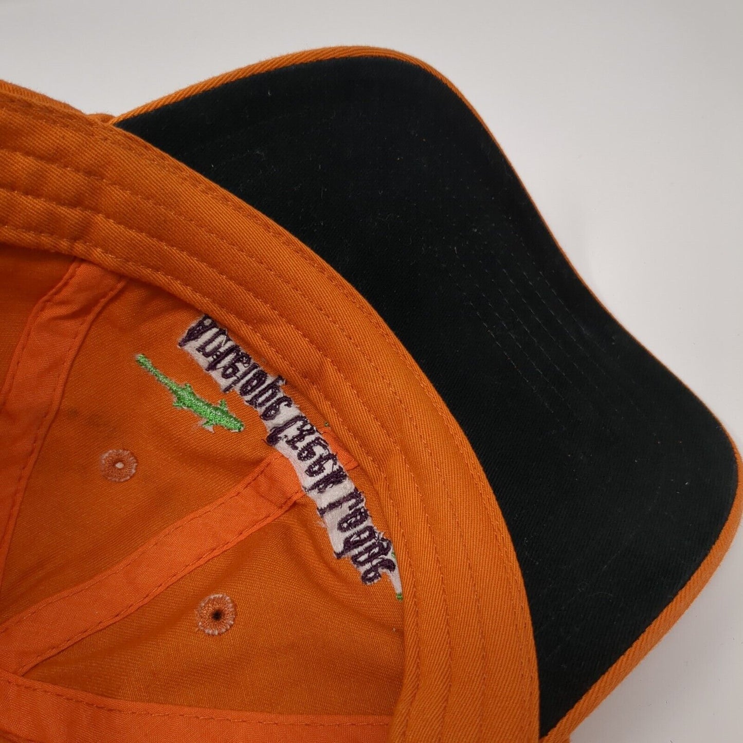 Antelope Creek Lodge Strapback Hat Orange OS Adjustable Embroidered The Fly Shop