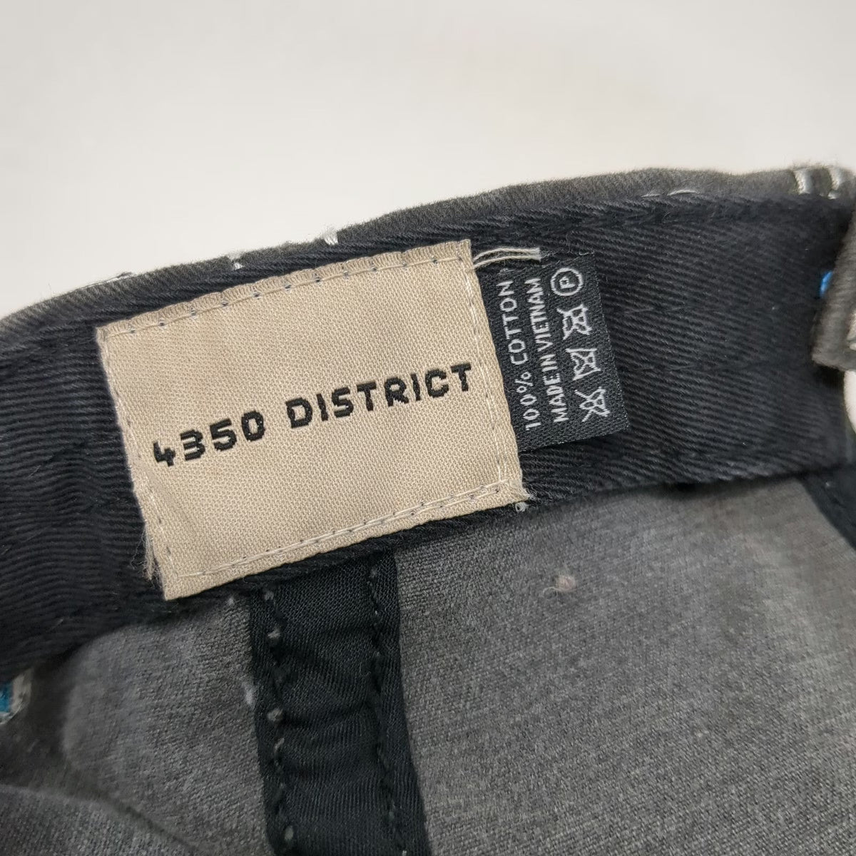 4350 District Baseball Cap Gray OSFM Hike More Worry Less Hiking Mountain Hat