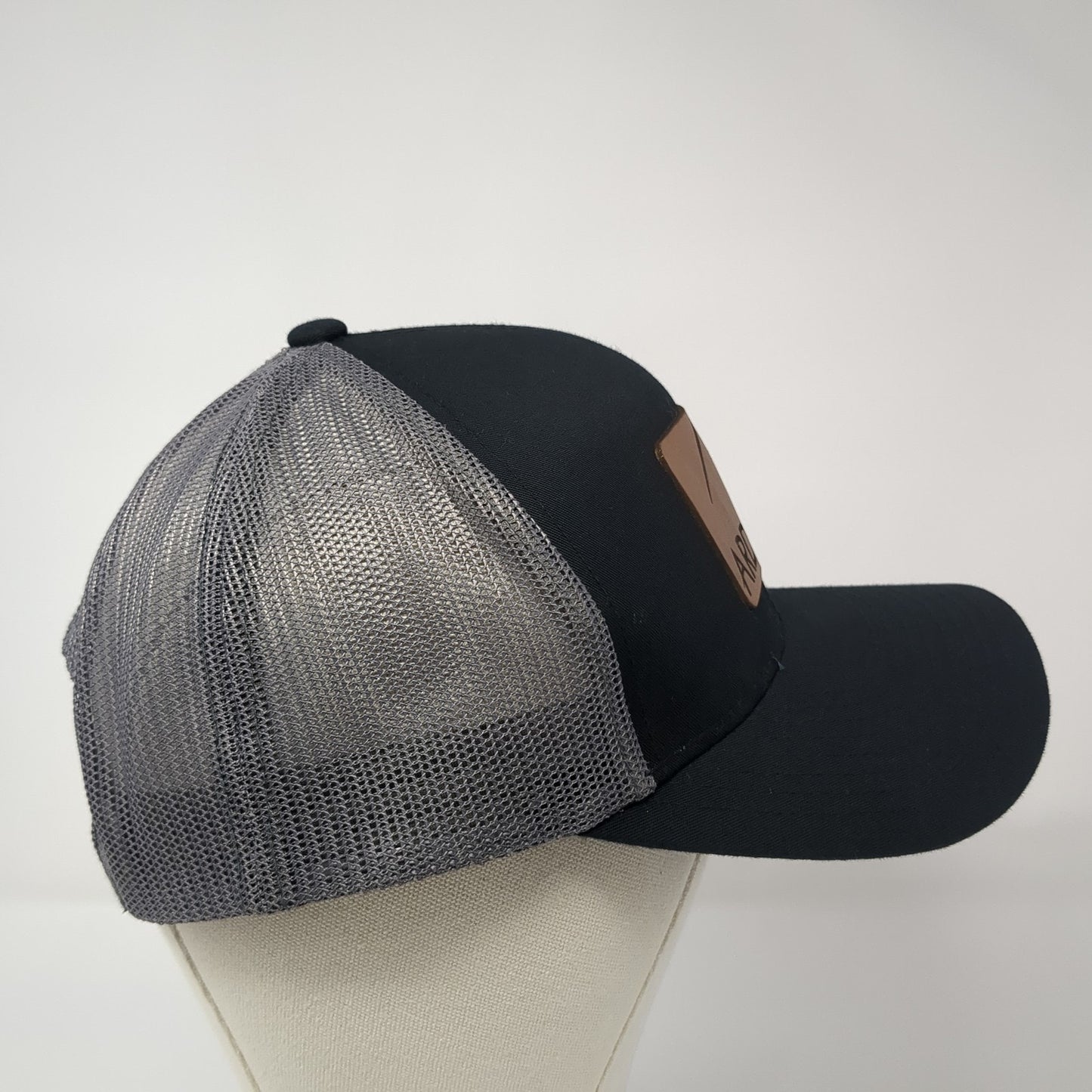 Ardurra Patch Snapback Trucker Hat Black One Size Mesh Back Adjustable