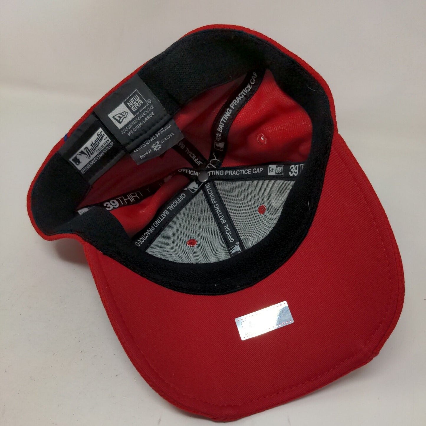 New Era Men's Fitted Hat Red M-L Embroidered Philadelphia Phillies Logo
