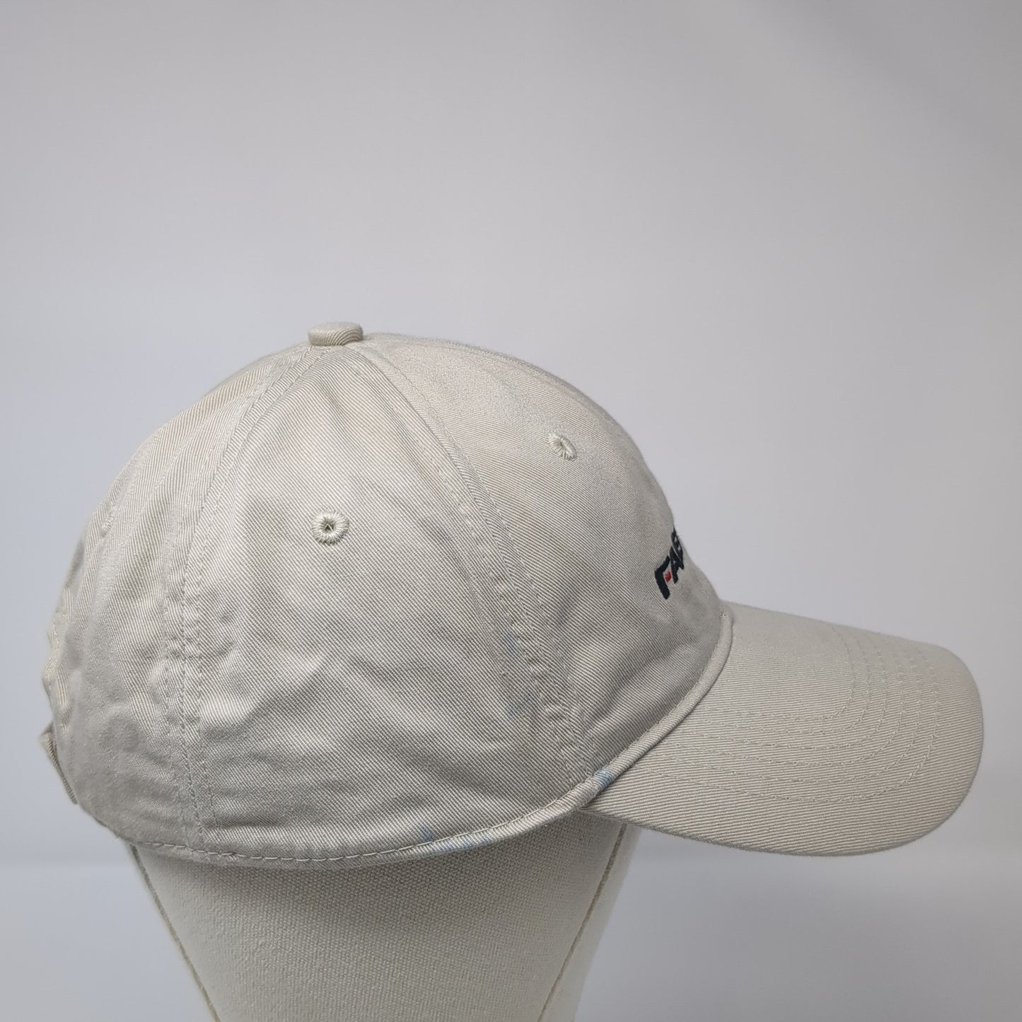 Fabwel Strapback Baseball Cap Beige OS Adjustable Embroidered Page & Tuttle