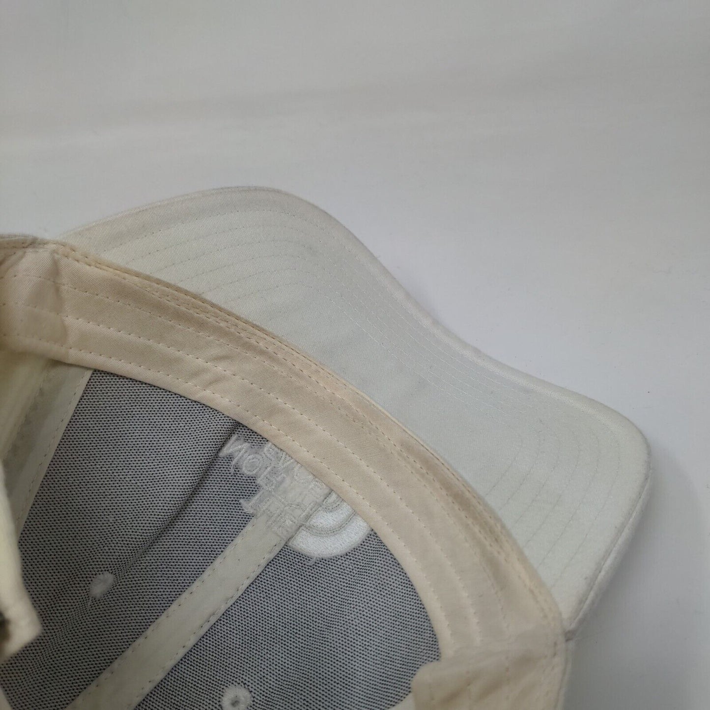 The North Face Slideback Hat Cream One Size Adjustable Embroidered 6 Panel