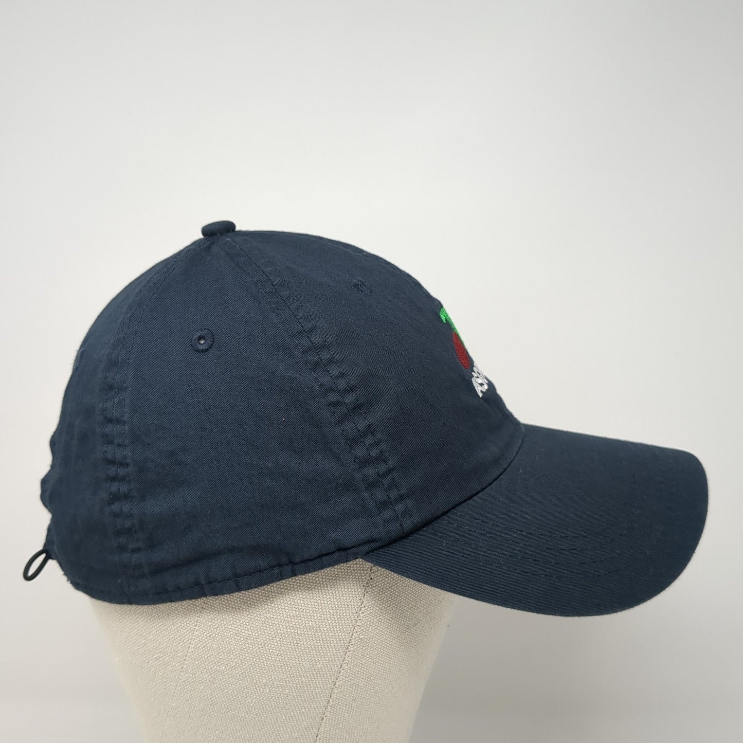 Asgrow Strapback Hat Blue One Size Adjustable Embroidered Logo Ahead