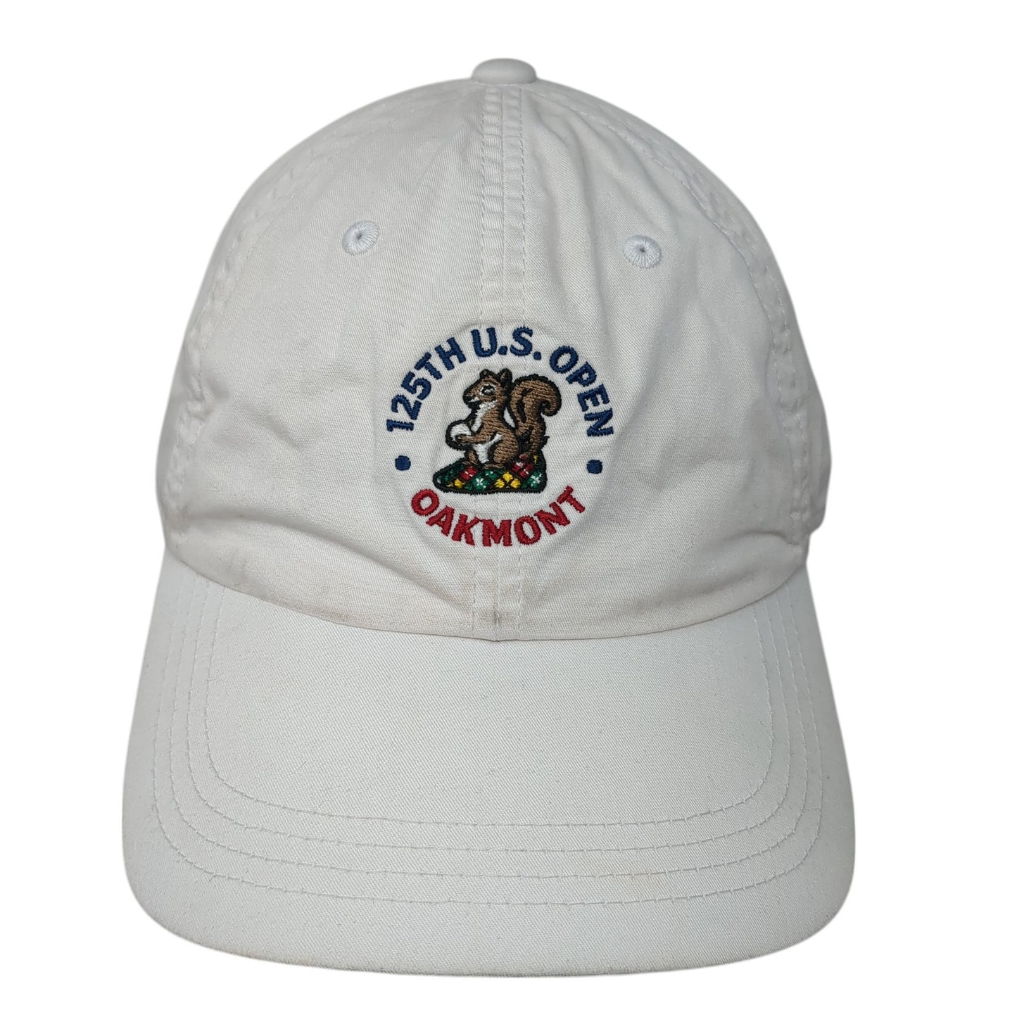 125th U.S. Open Oakmont Strapback Hat White One Size USGA Member Ahead