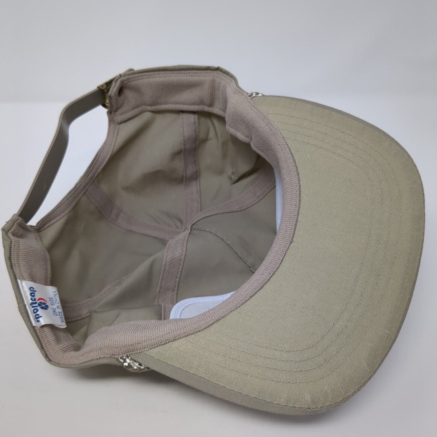 General Mills Inc. Slideback Rope Hat Tan One Size Leather Strap Sportcap