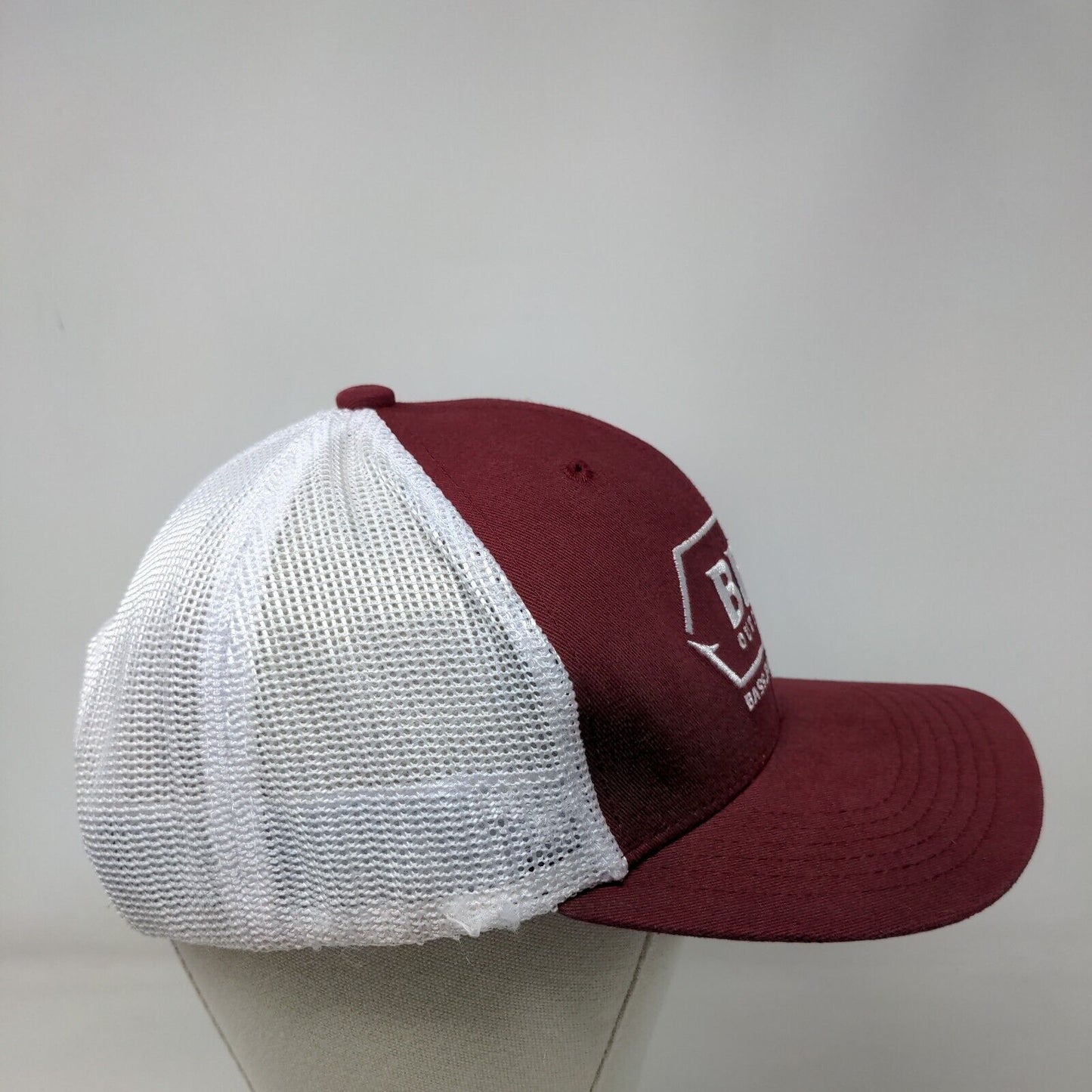 BBB Outdoors Bass Bucks Birds Trucker Hat Red One Size Adjustable Mesh Back
