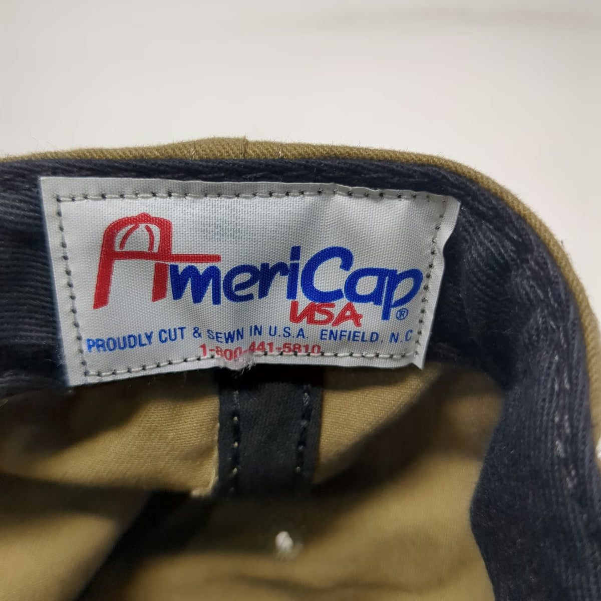 AmeriCap Baseball Cap Brown One Size Strapback USA Made Tactical Patch Hat