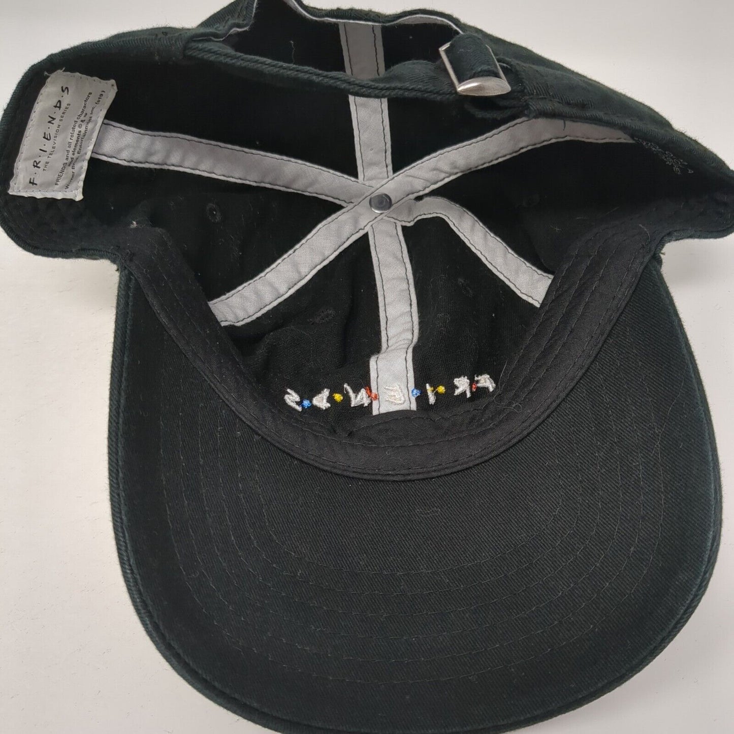 Friends Slideback Hat Black One Size Adjustable Embroidered TV Series