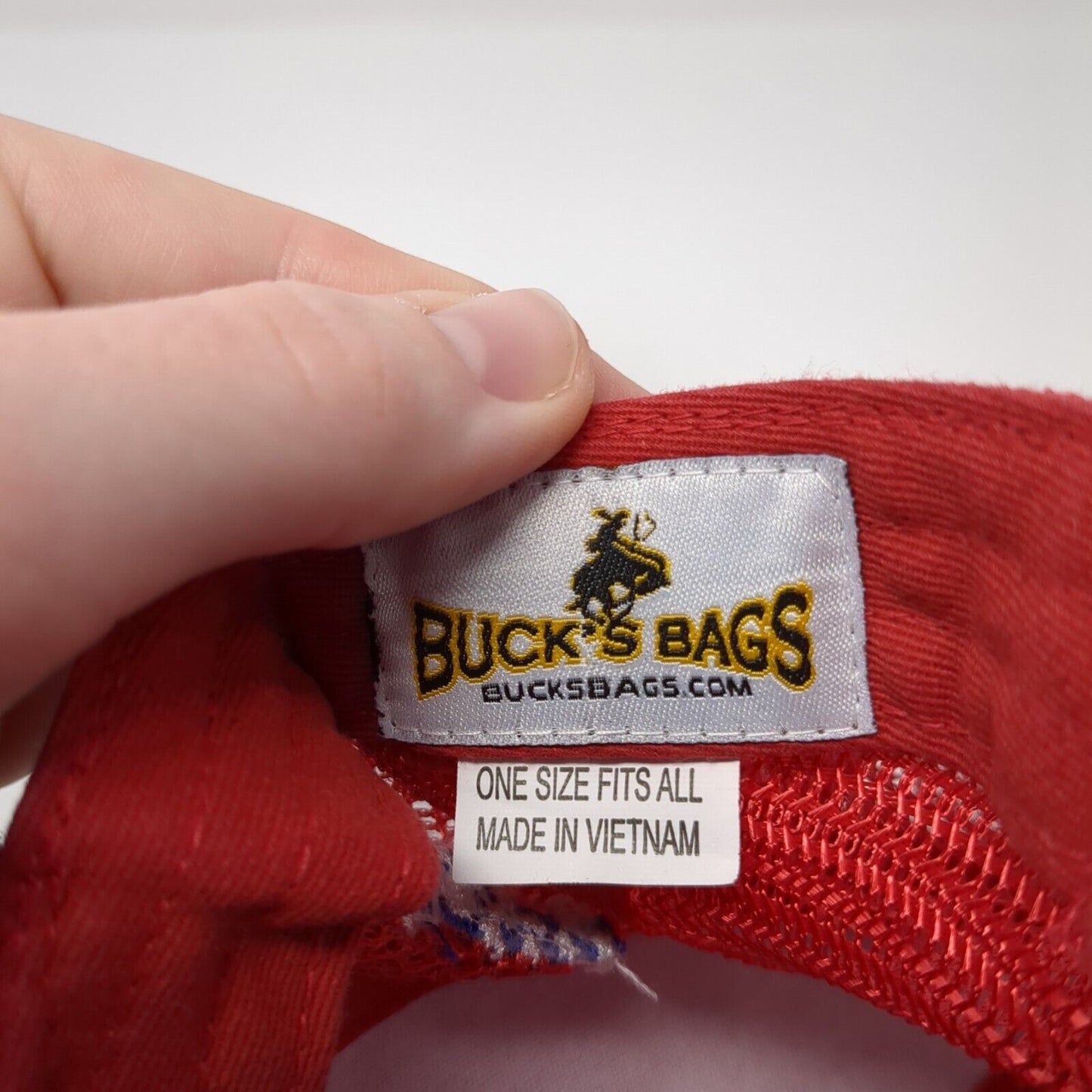 T-Bone's Guns Strapback Trucker Hat Red One Size Mesh Back Trump 2020