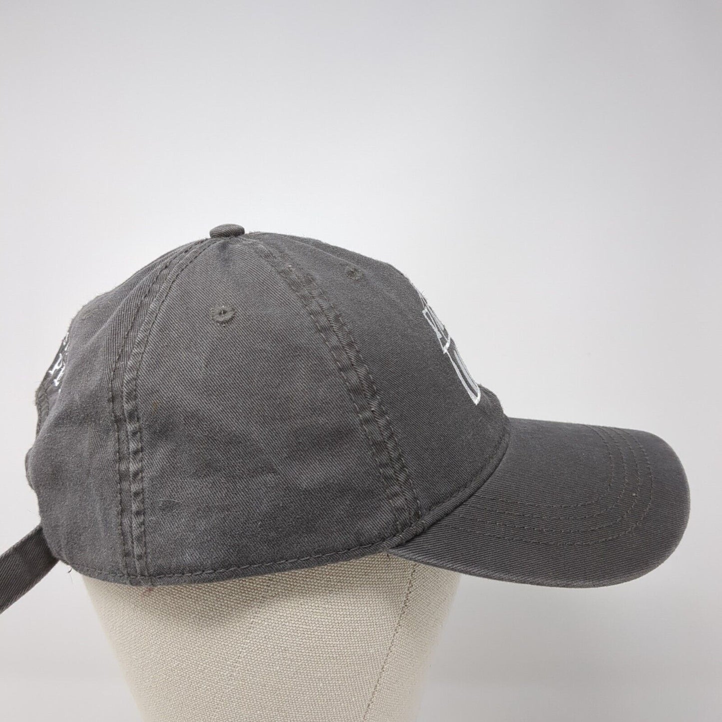 STE Chapelle Slideback Hat Gray One Size Adjustable Embroidered Cap America