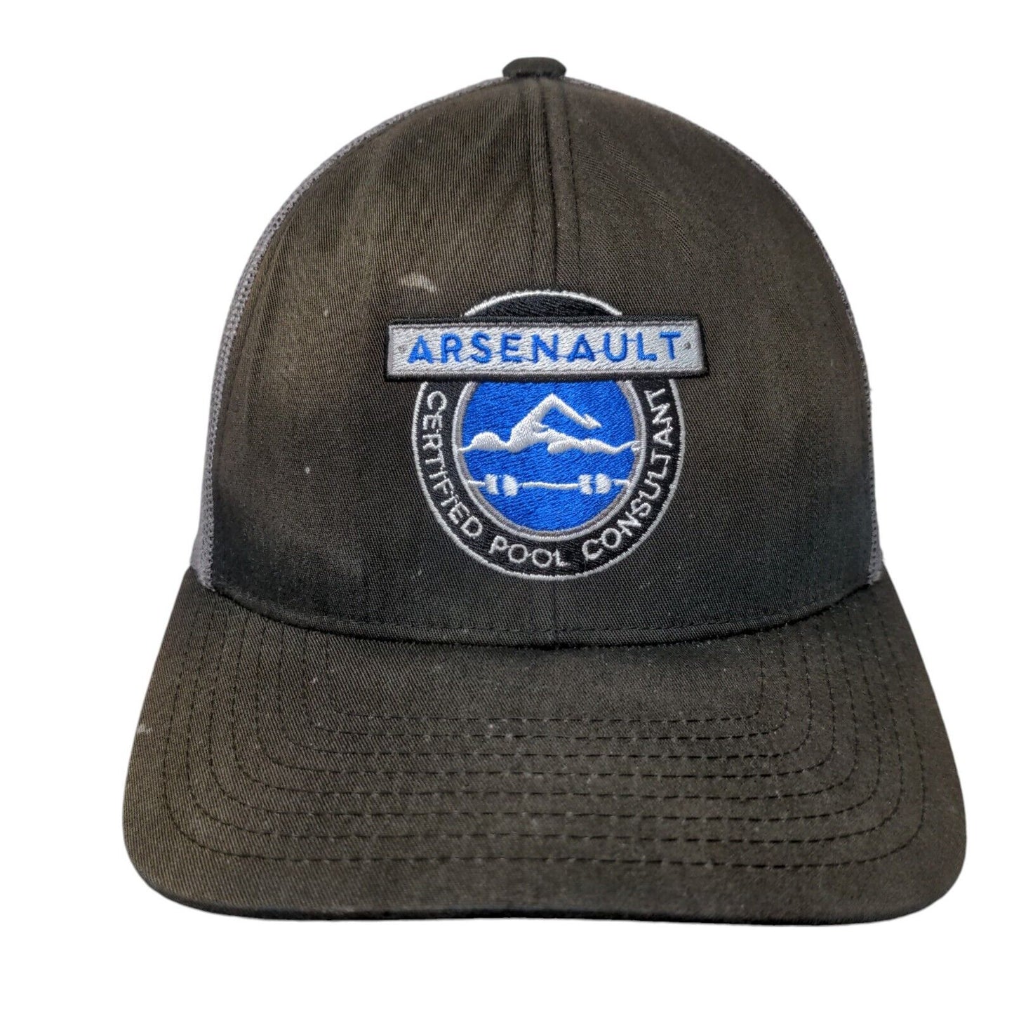 Arsenault Snapback Mesh Back Trucker Hat Multi One Size Embroidered