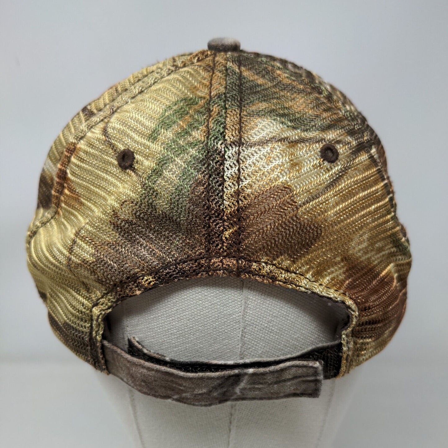 ADM Strapback Trucker Hat Camouflage OSFA Embroidered Mesh Back 6 Panel