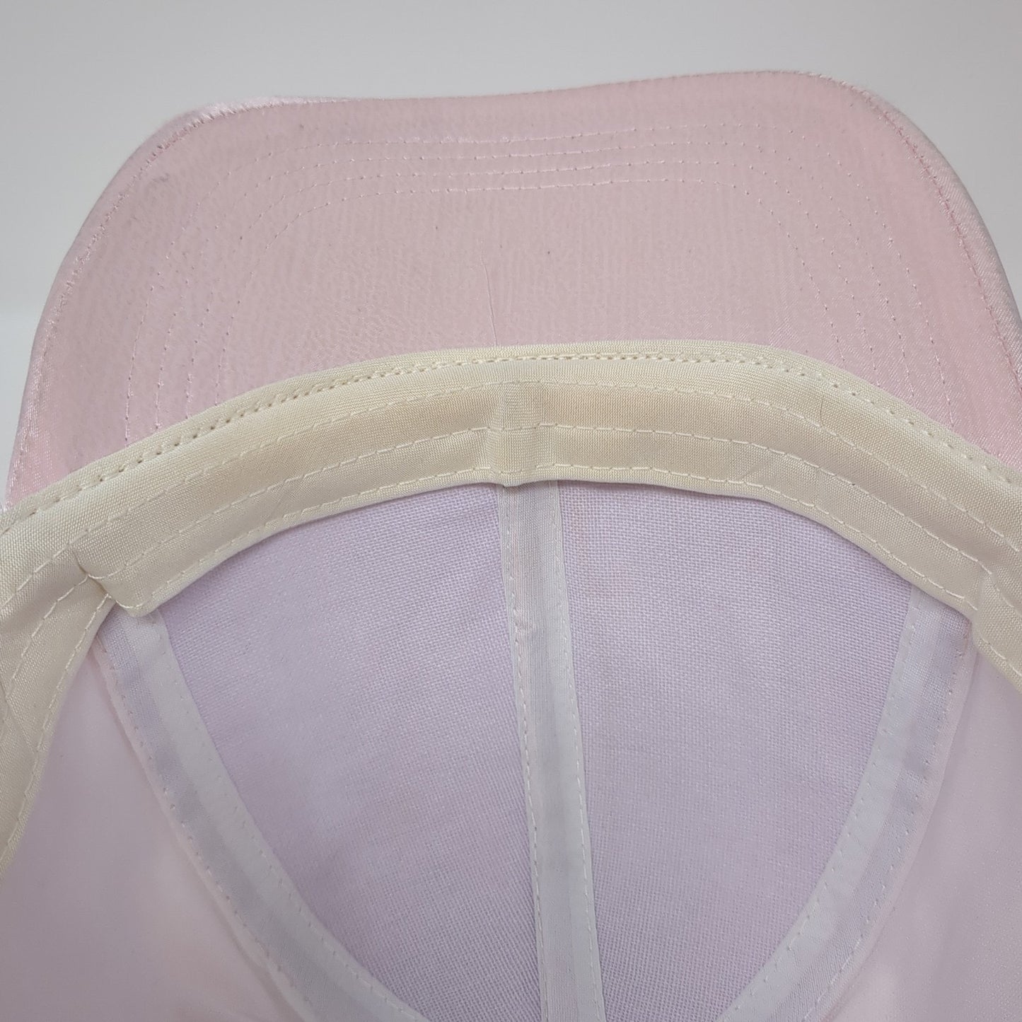 Unbranded Strapback Baseball Cap Pink One Size Adjustable Satin Blank 6 Panel