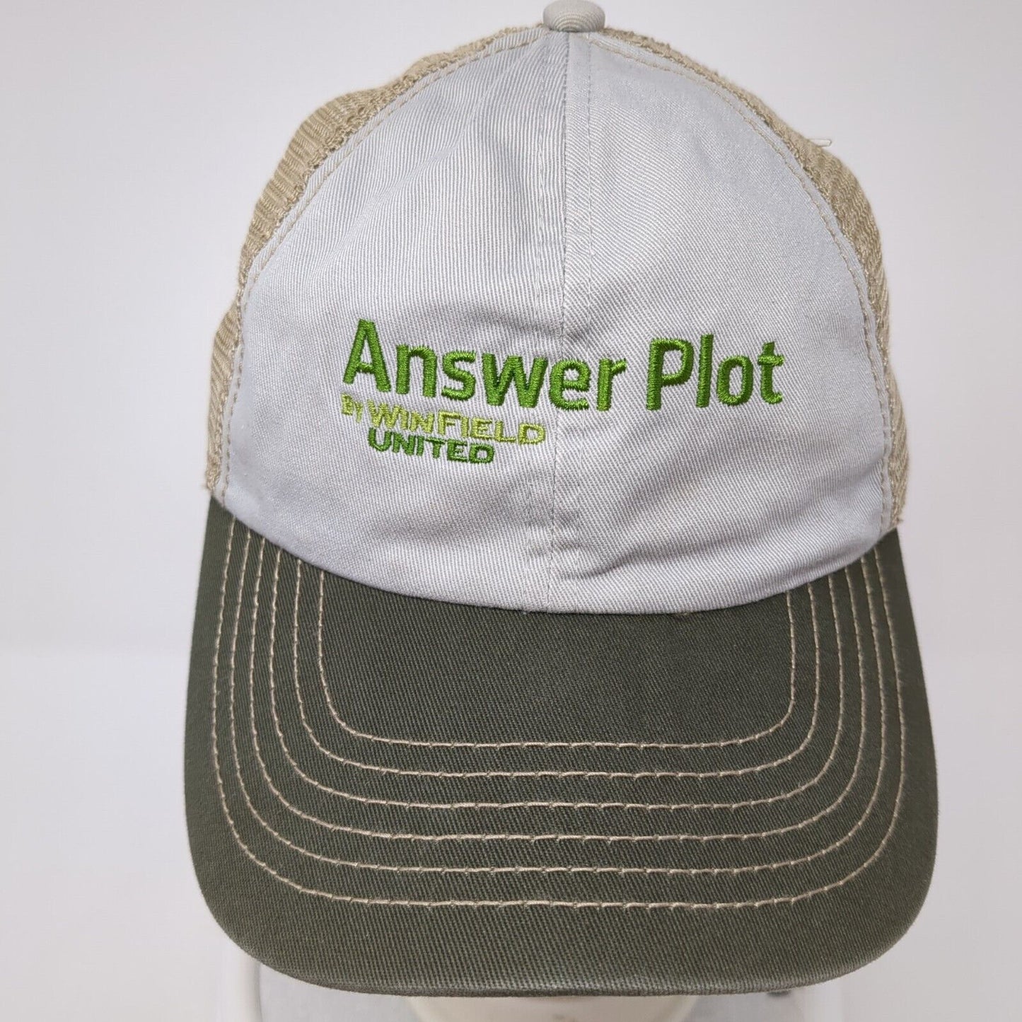 Answer Plot by Winfield United Strapback Trucker Hat Multi One Size Mesh Back