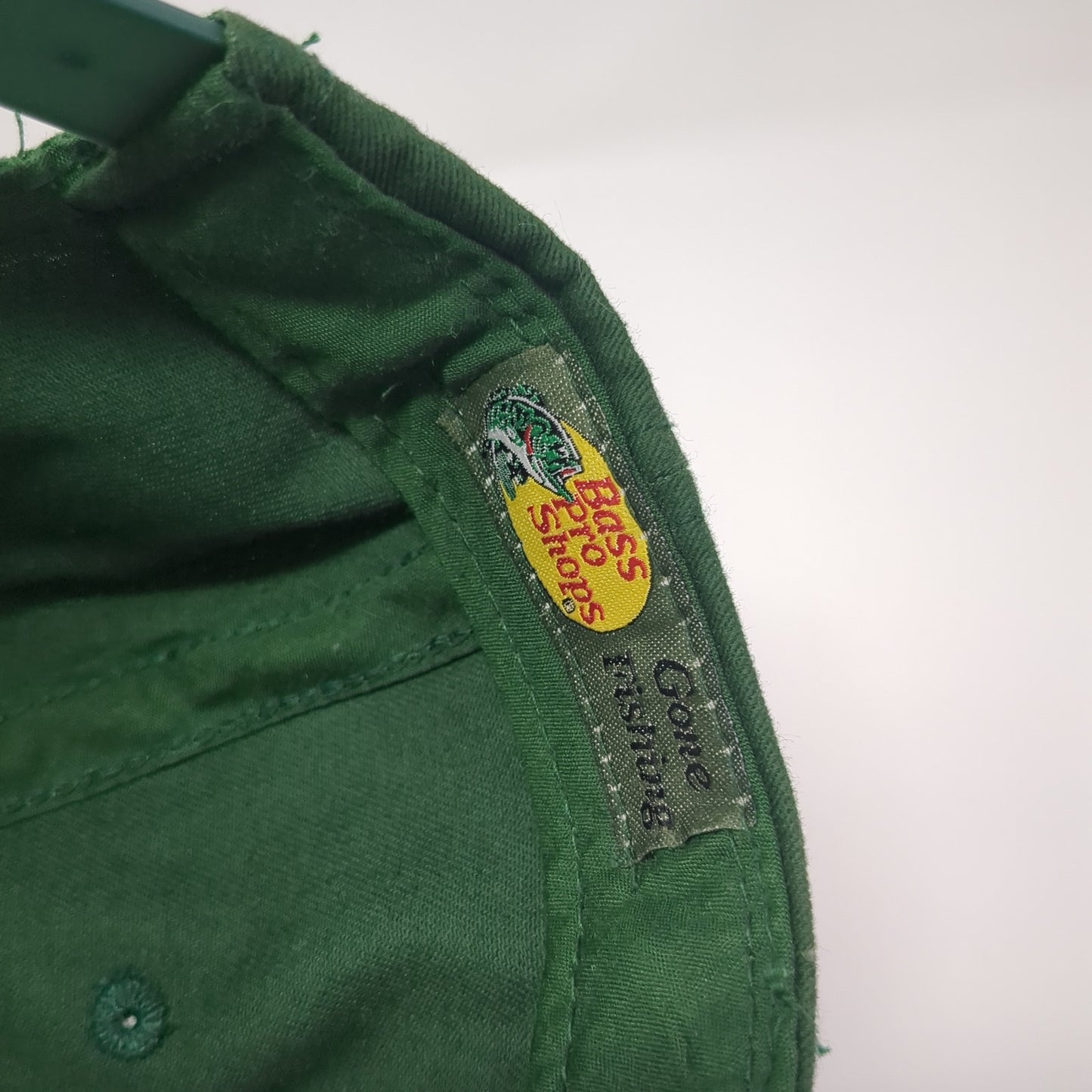 Bass Pro Shops Fish Snapback Hat Green One Size Adjustable Gone Fishing