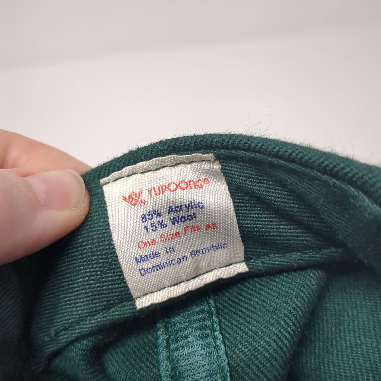 Deer Park Lumber Snapback Hat Green One Size Solid Embroidered Yupoong