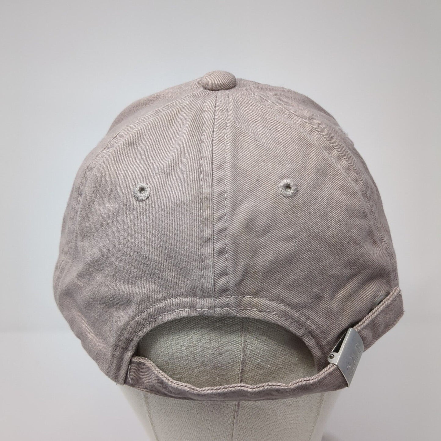 Gap Slideback Hat Brown S/M Embroidered Spell Out Adjustable 6 Panel