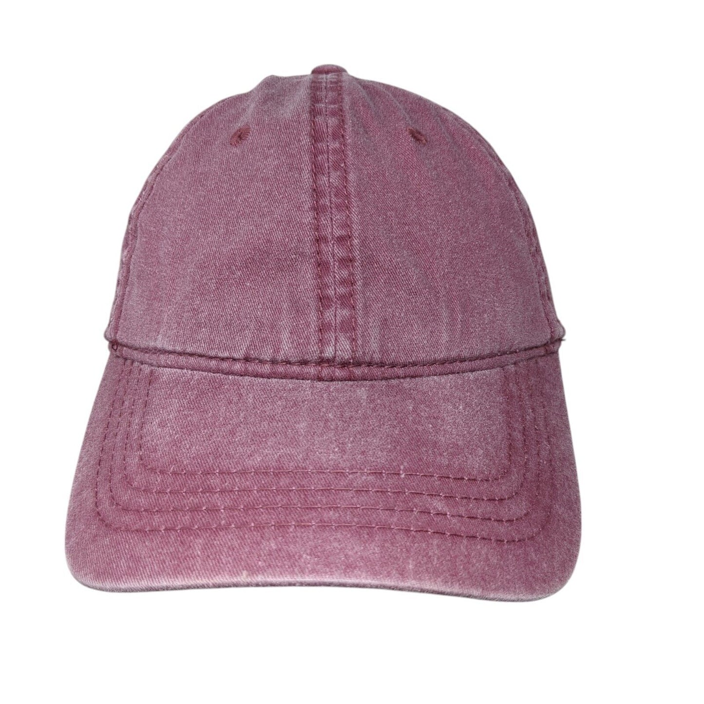 Otto Slideback Hat Red One Size Adjustable Solid 6 Panel Blank Outdoor