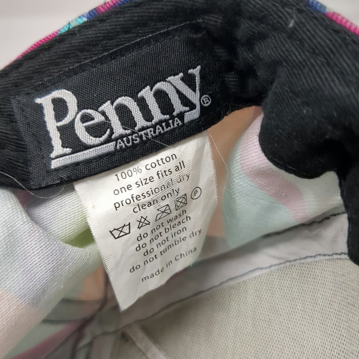 Penny Australia 5 Panel Blue One Size Geometric All Over Print Snapback Hat